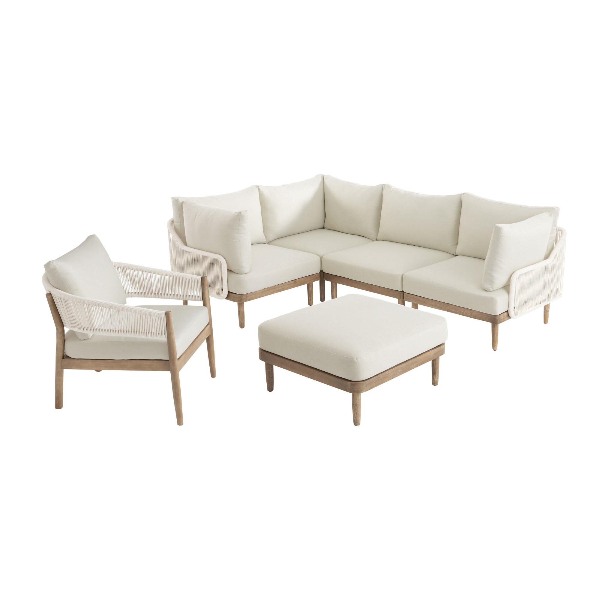 Sorano Nautical Rope Modular Outdoor Sectional Collection World Market