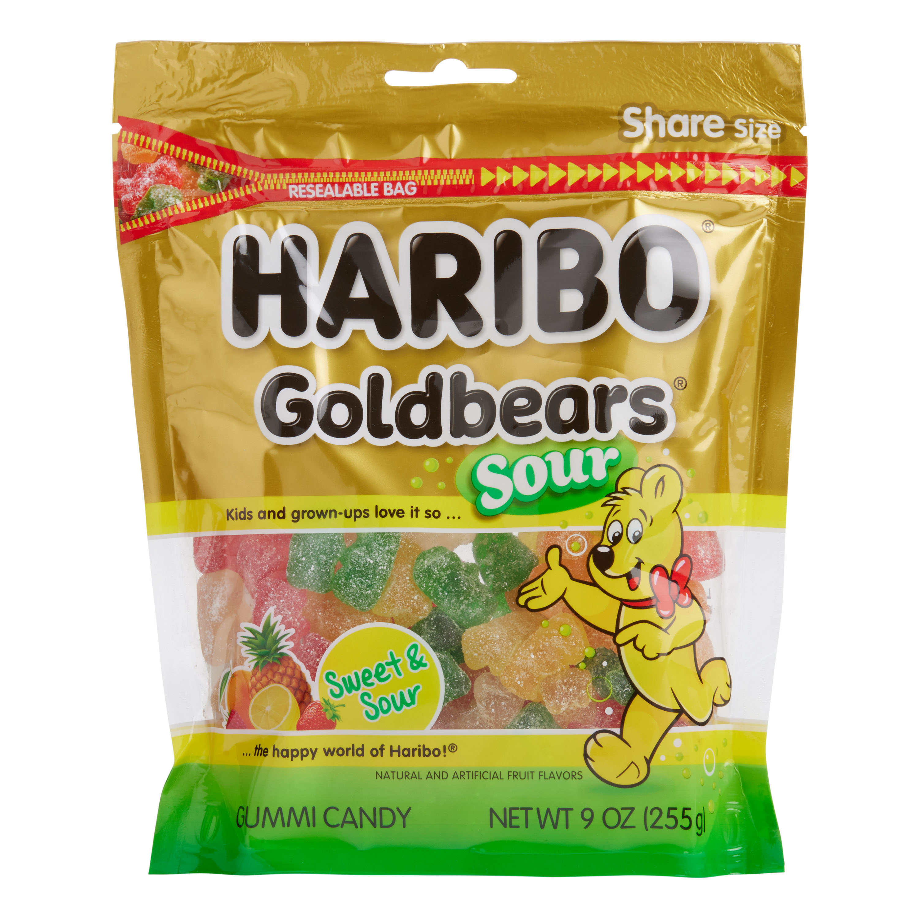  Haribo Sauer (Sour) Goldbaeren Gummy Bear Candy 175g : Grocery  & Gourmet Food