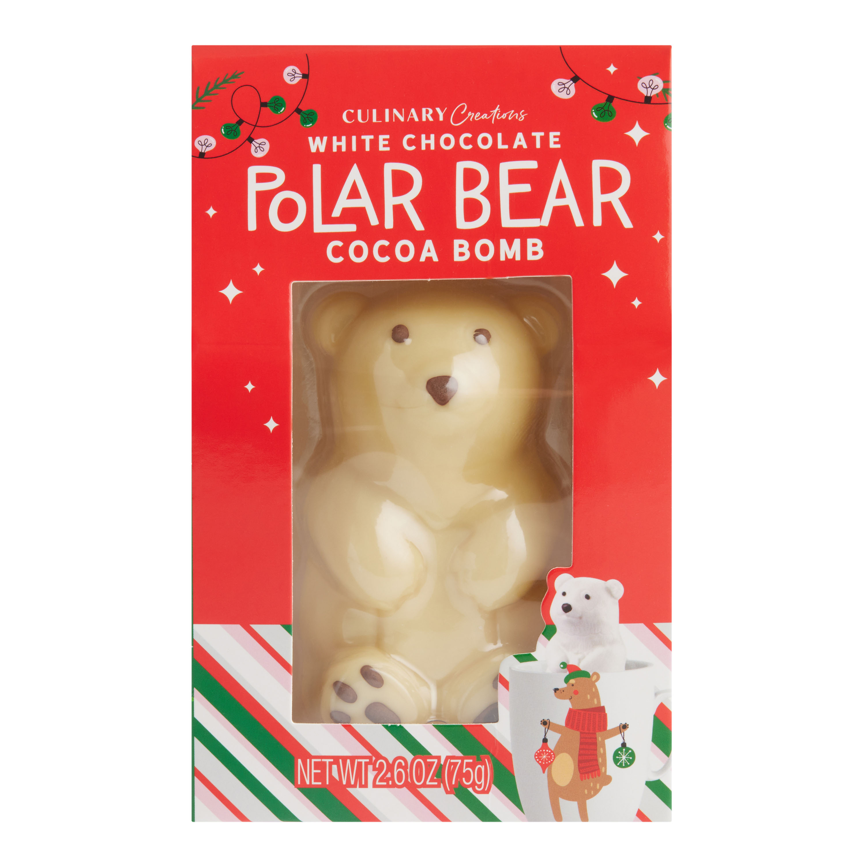 White Chocolate Polar Bear Hot Cocoa Bomb - World Market