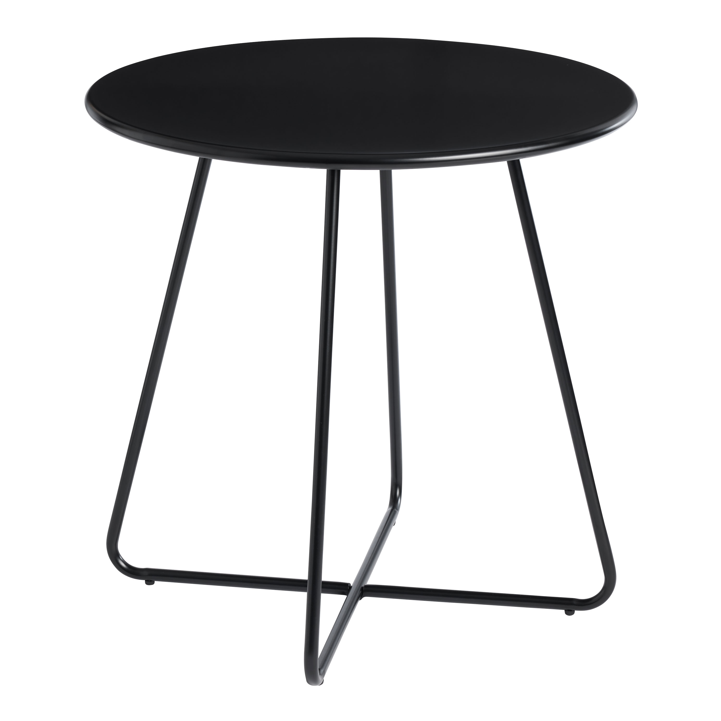 Monteria Round Steel X Base Outdoor Bistro Table World Market