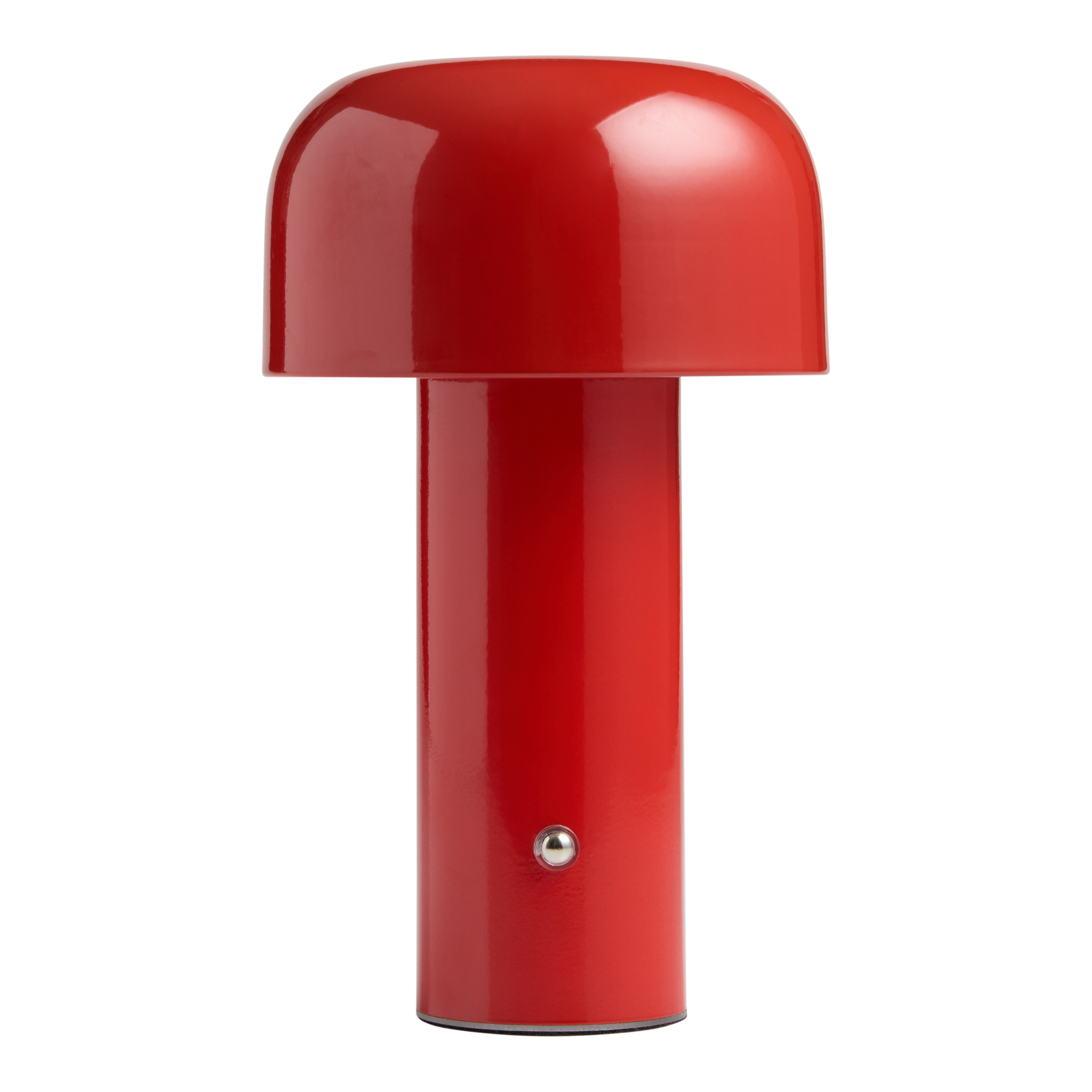Zev Enameled Metal Dome Rechargeable LED Portable Touch Lamp