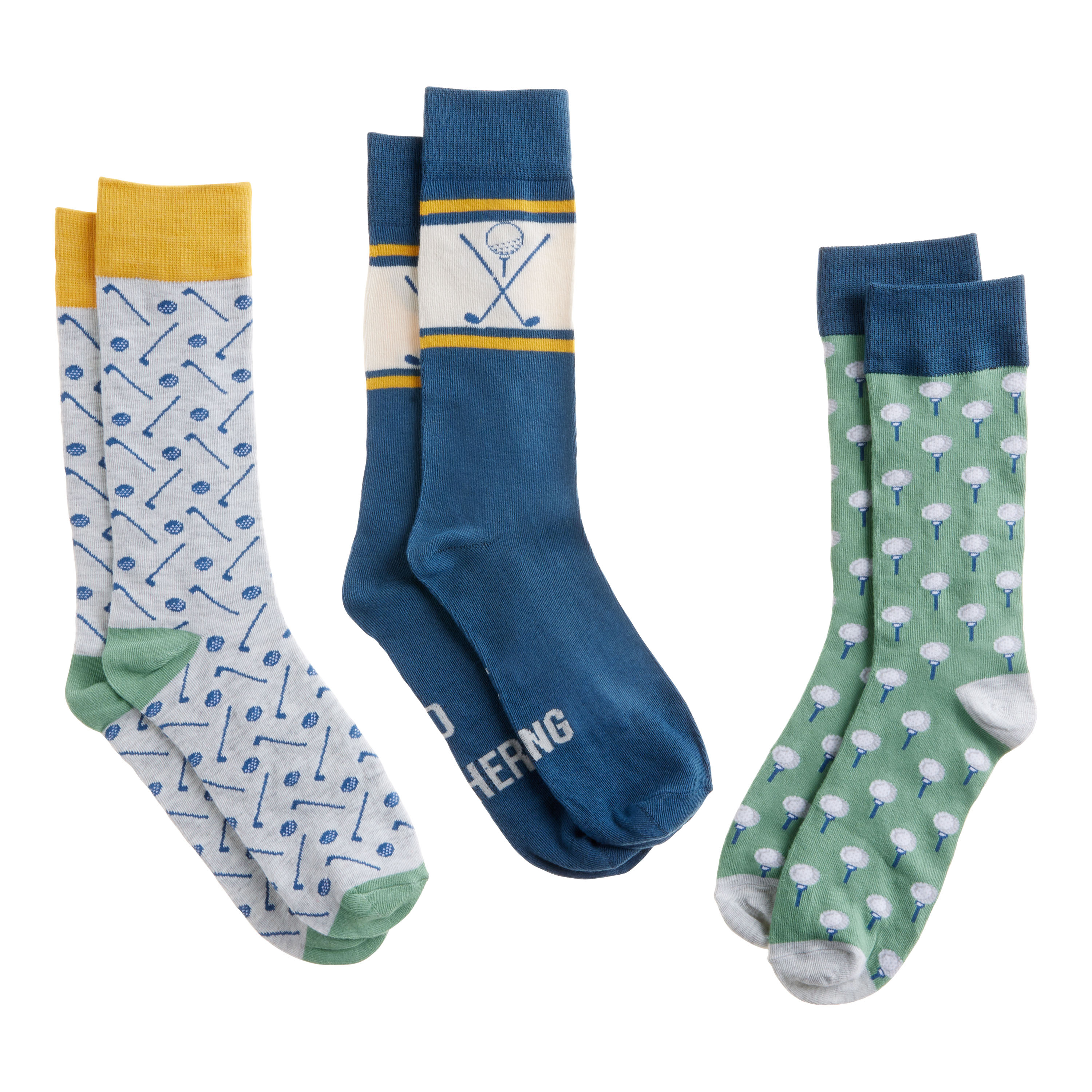 Men's Golf Socks 3 Piece Gift Set - World Market