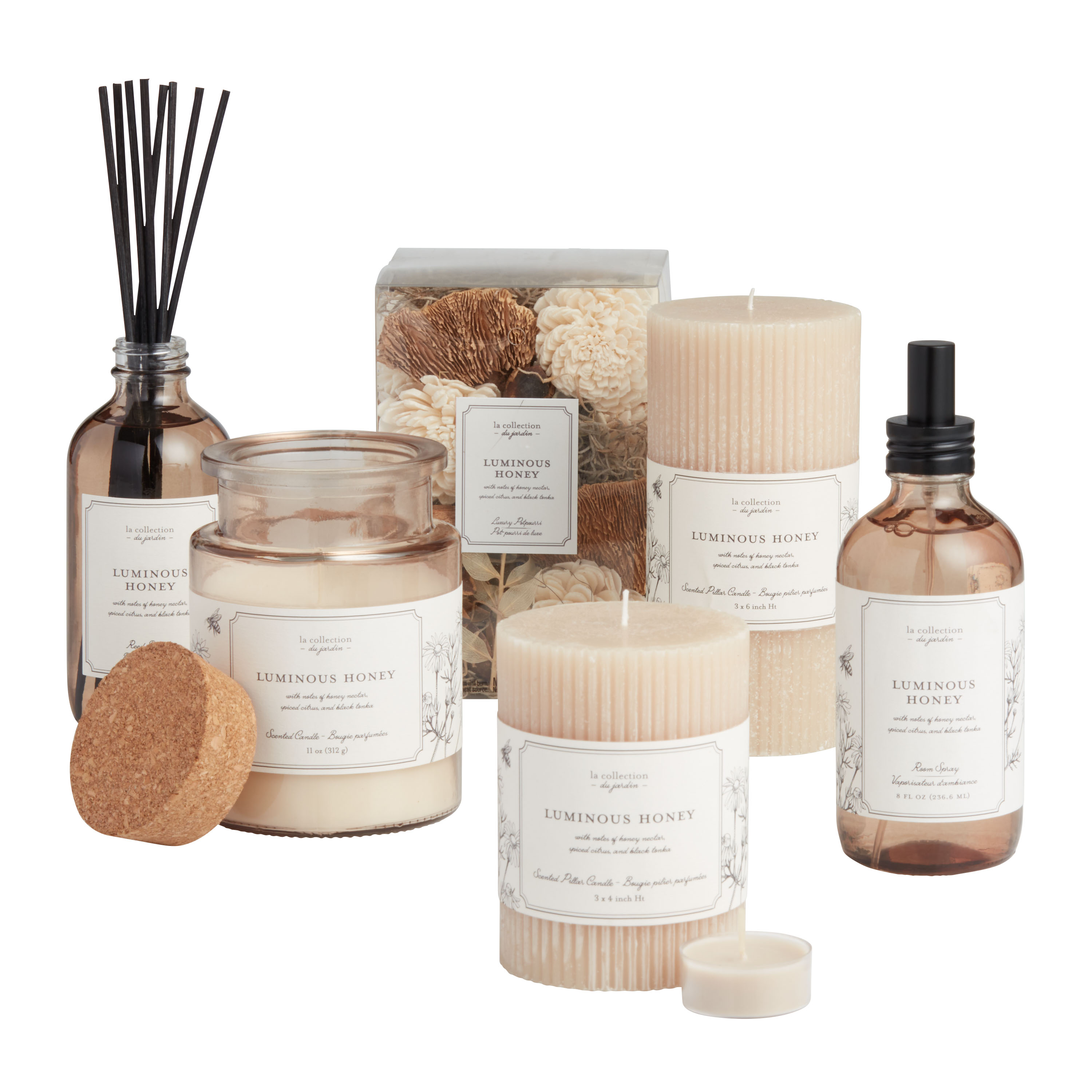 Jardin Luminous Honey Home Fragrance Collection - World Market