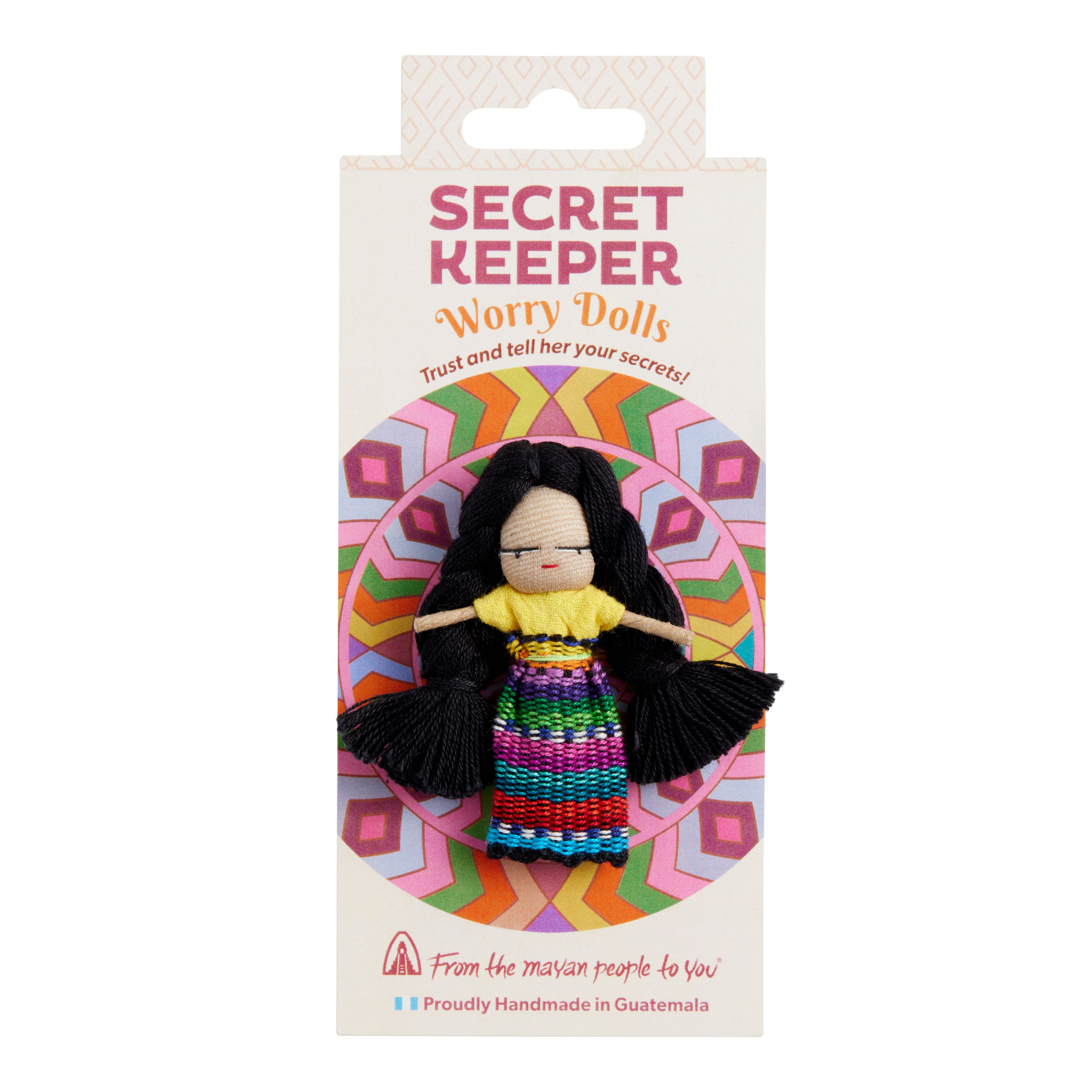 Set of 100 Worry Dolls with Pouch in 100% Cotton - The Worry Doll