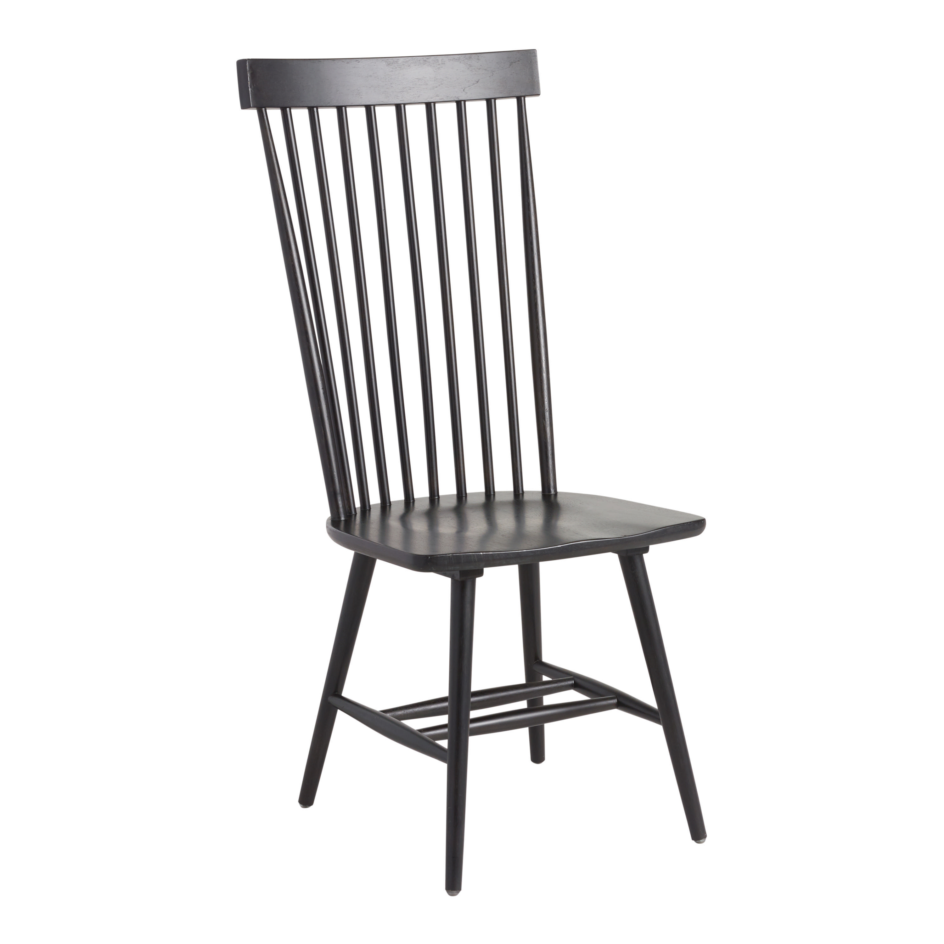 Kamron Black Wood Windsor Style Dining Chair Set of 2 - World Market