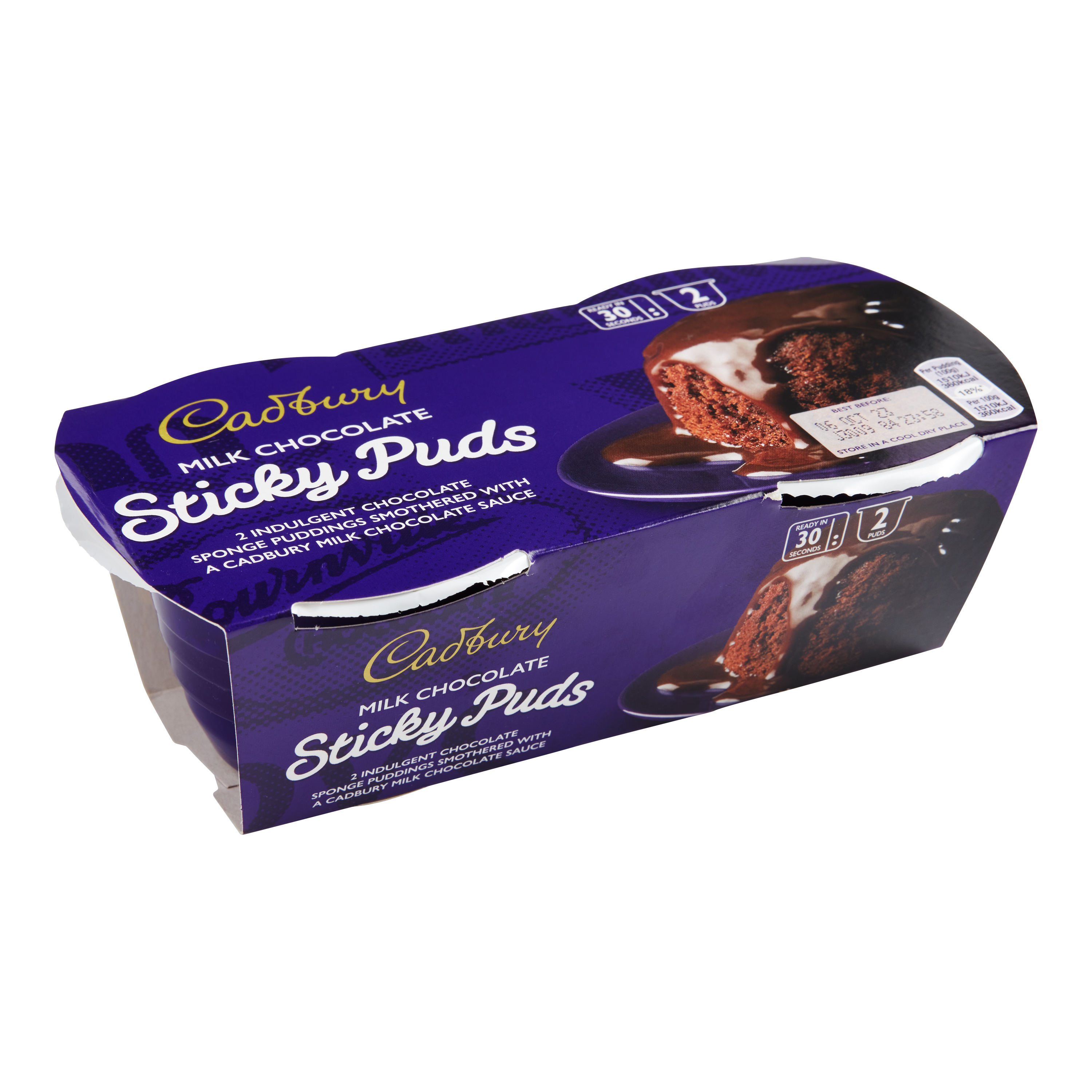 Cadbury Milk Chocolate Sticky Puds Sponge Pudding 2 Pack World Market