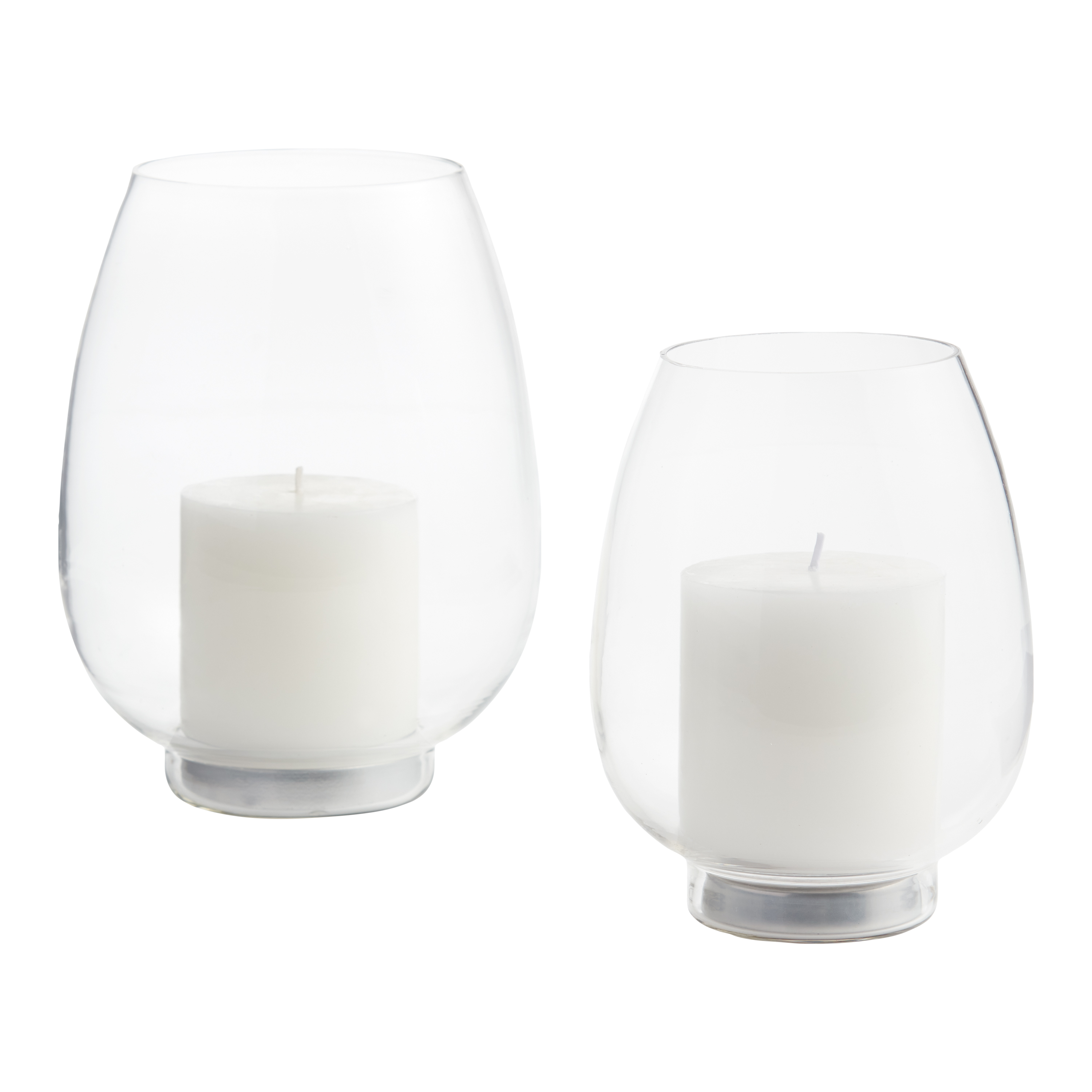 Glass Tulip Hurricane Candle Holder World Market