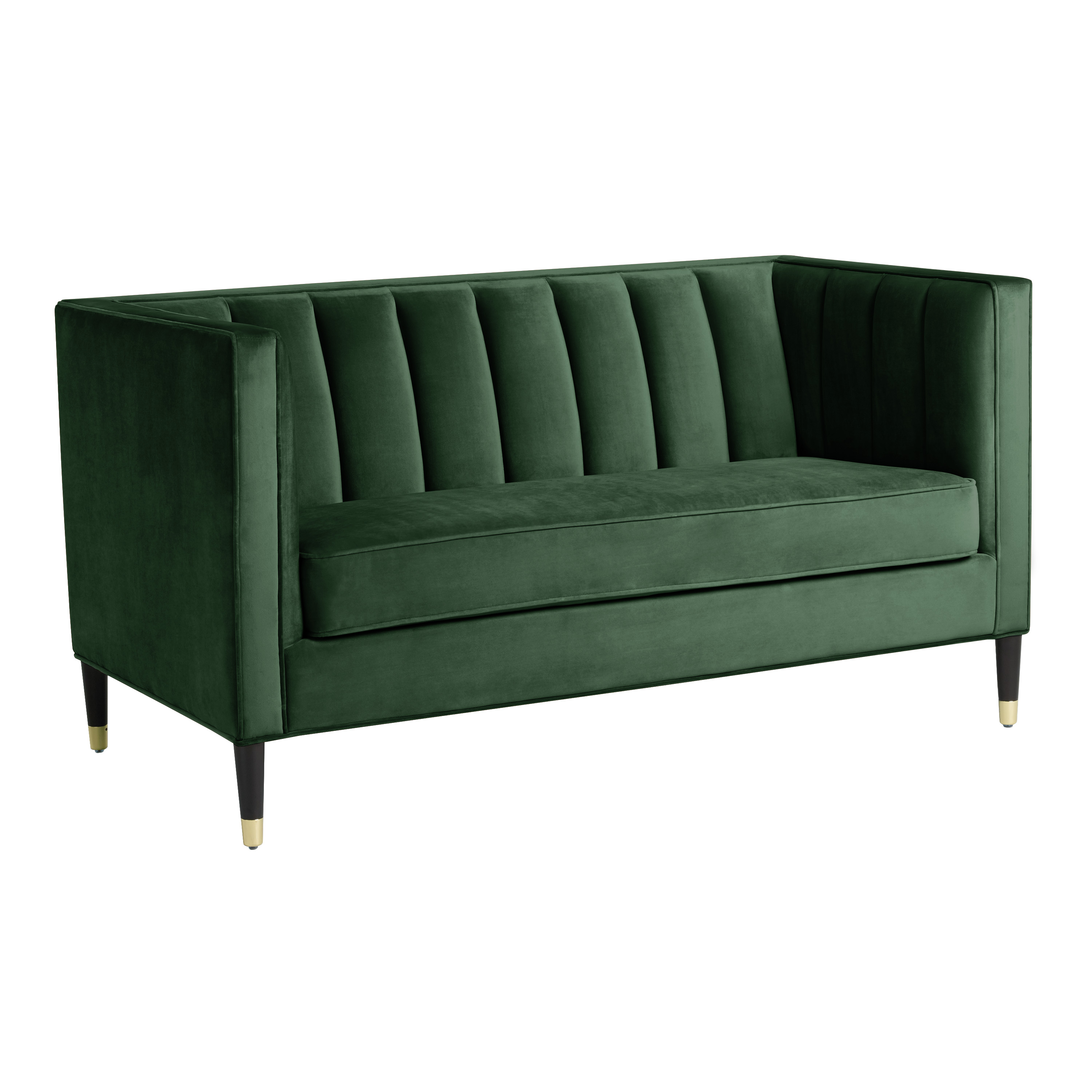 Green velvet outlet couch world market