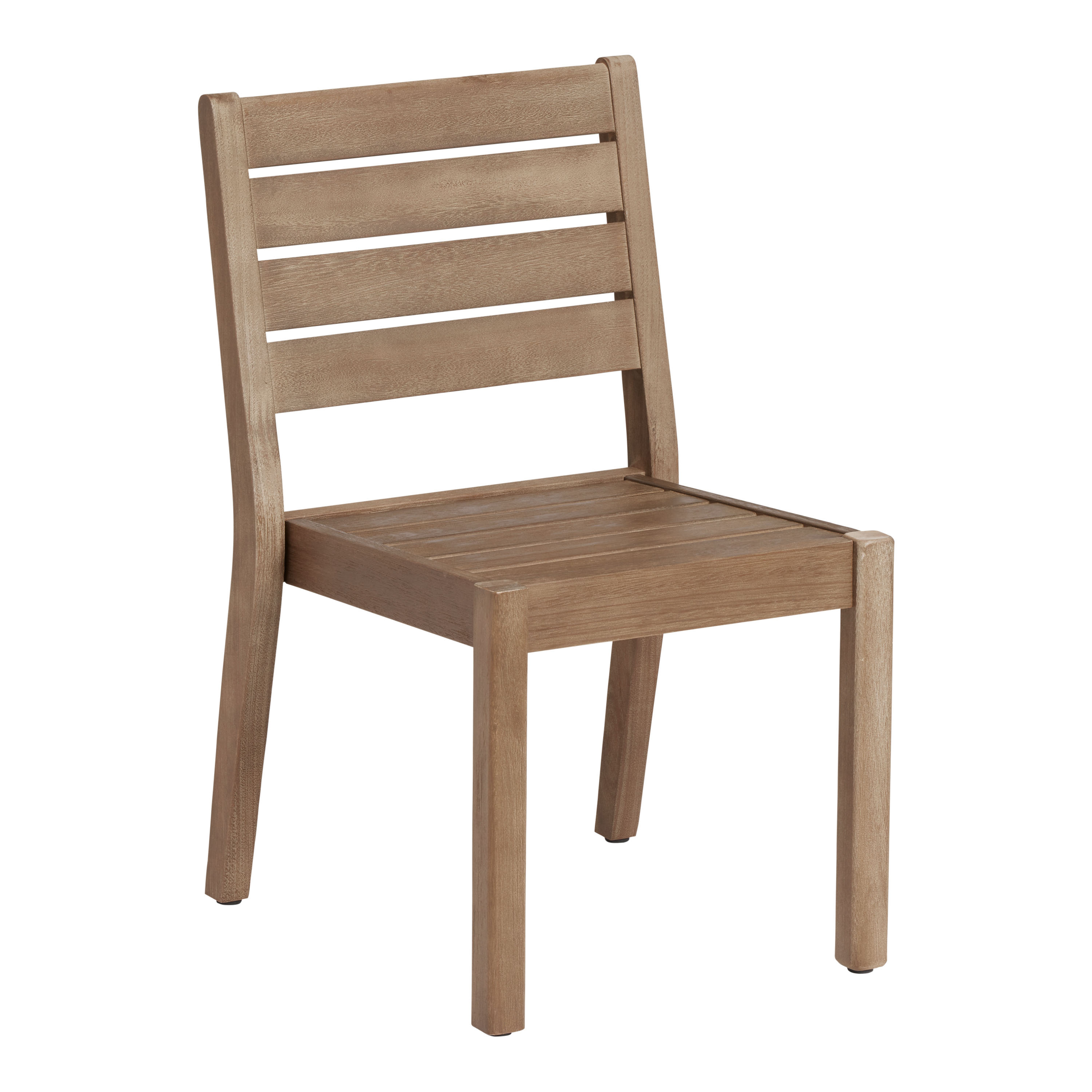 Corsica Light Brown Eucalyptus Outdoor Dining Chair World Market
