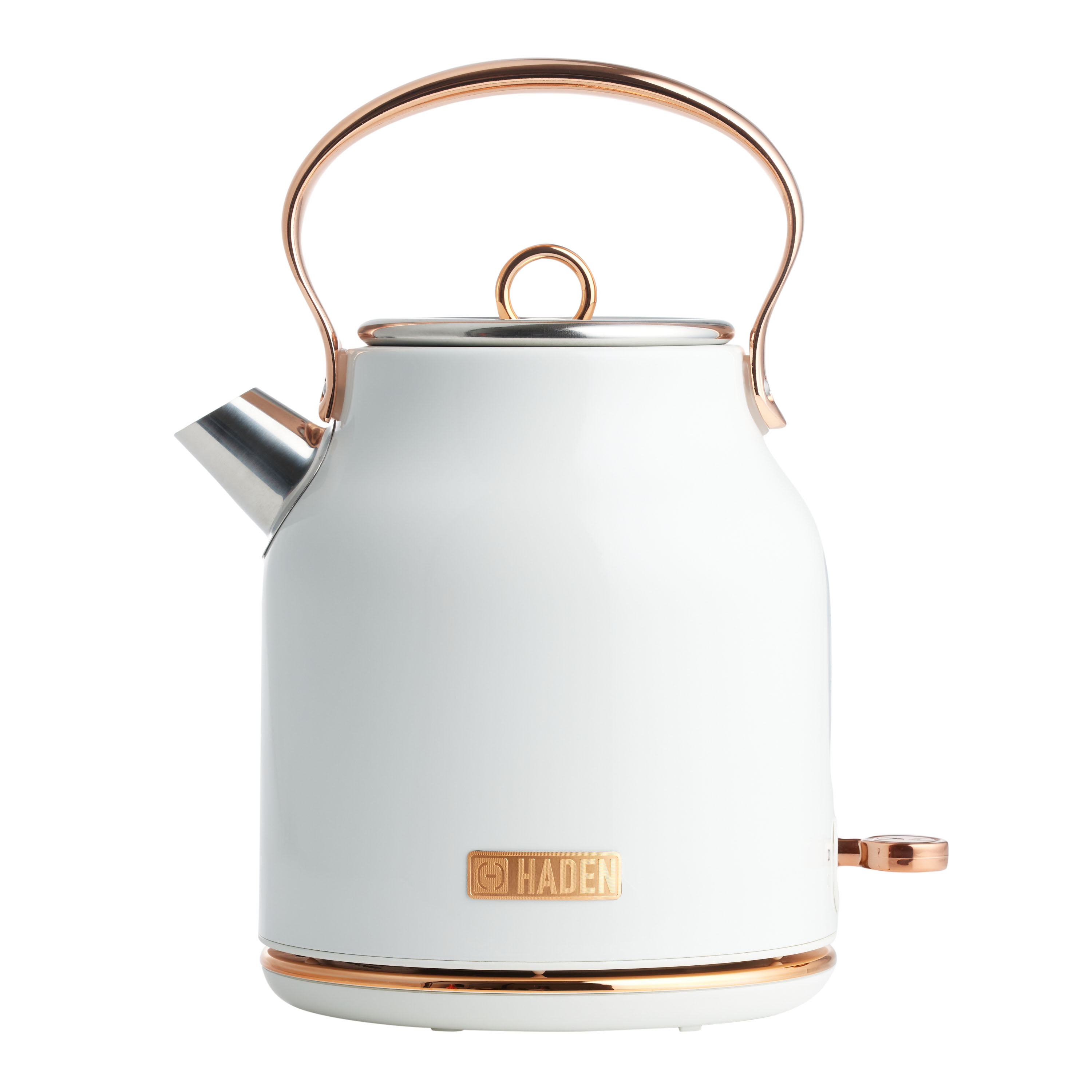 Haden Ivory and Copper Heritage Cordless Electric Kettle - World Market