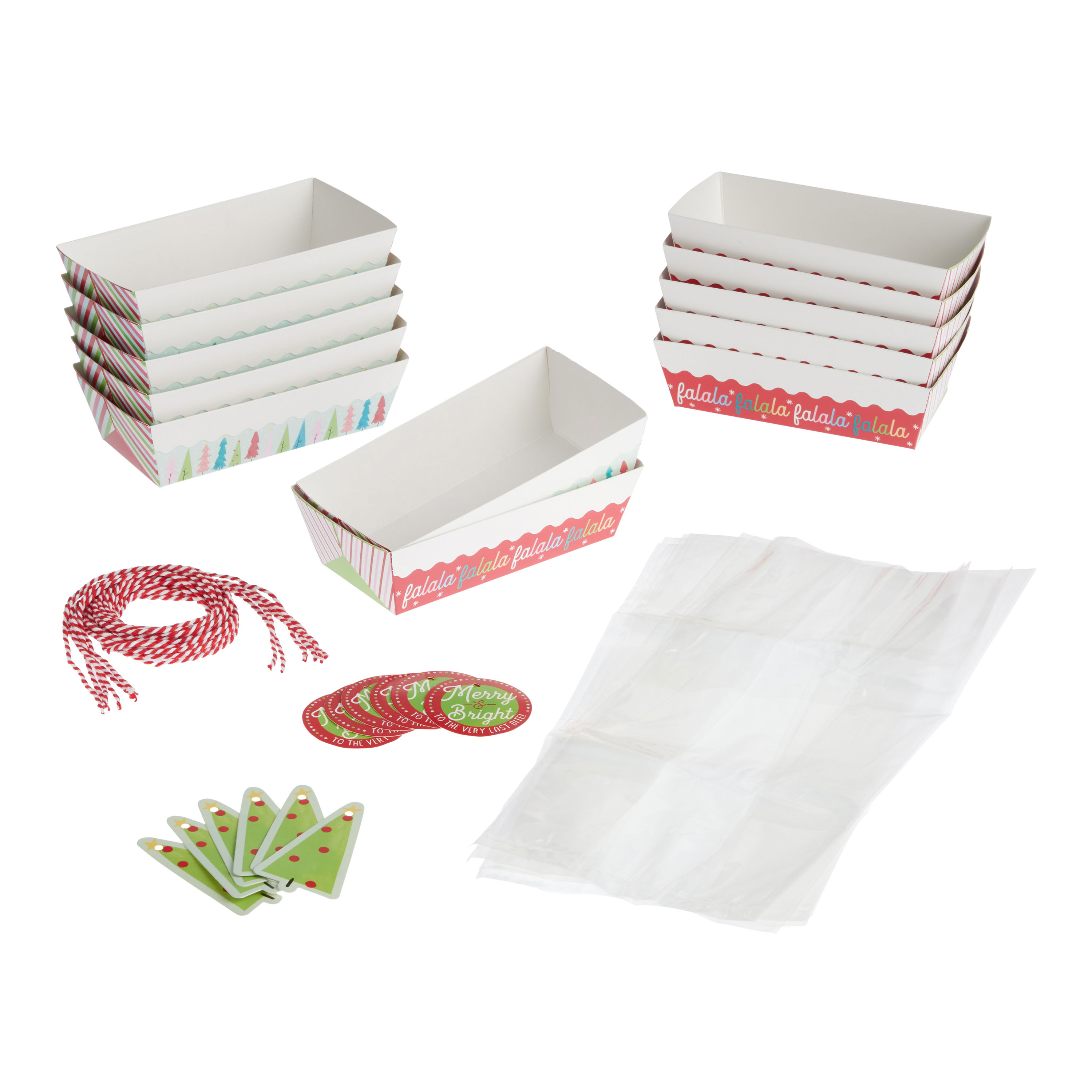 6 Pack Holiday 2023 Paper Loaf Pan Gifting Kit Set of 2 World Market