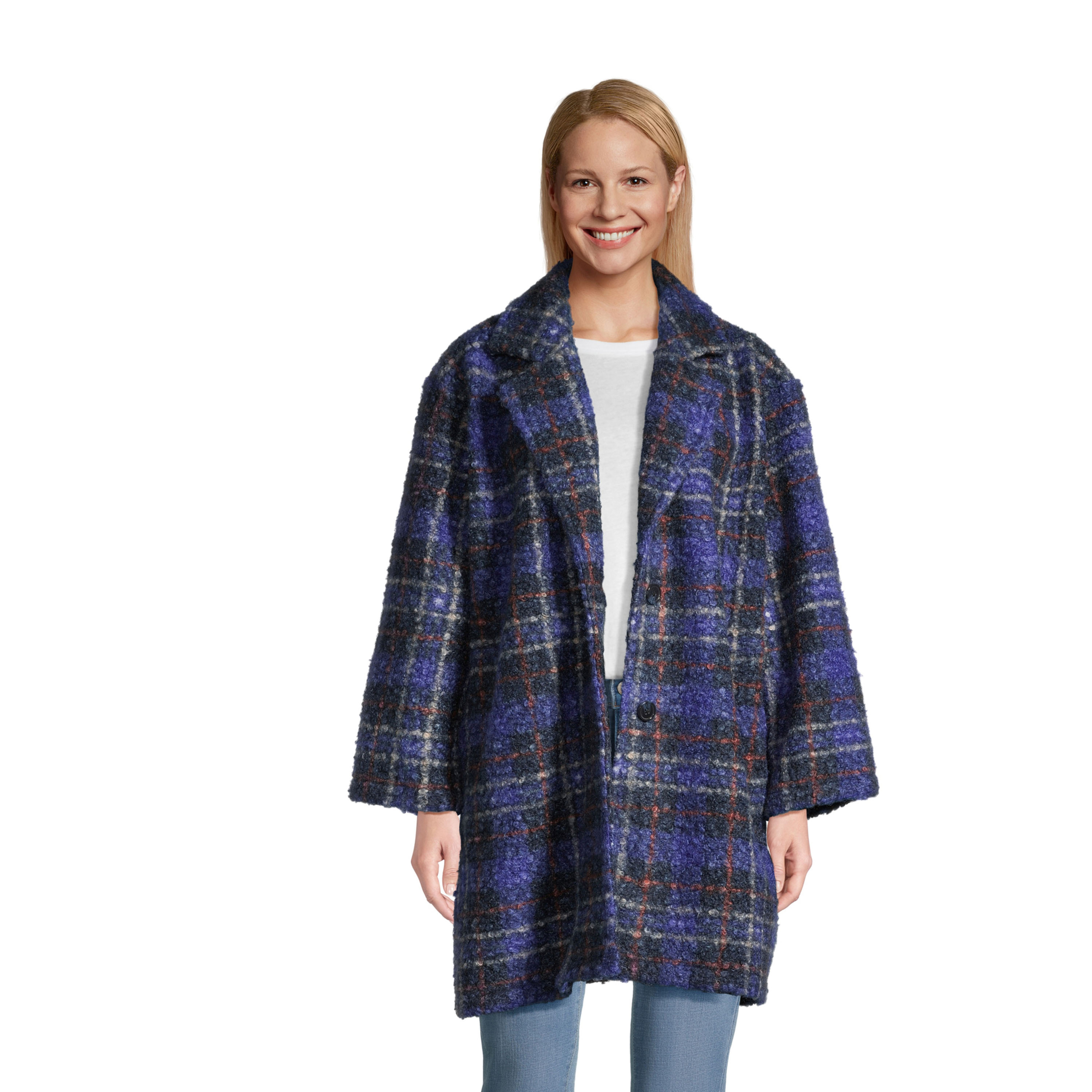 ジャケット・アウター NOT CONVENTIONAL blue plaid 2way blouson NOT CONVENTIONAL（ノットコンベンショナル） NOT CONVENTIONAL Blue