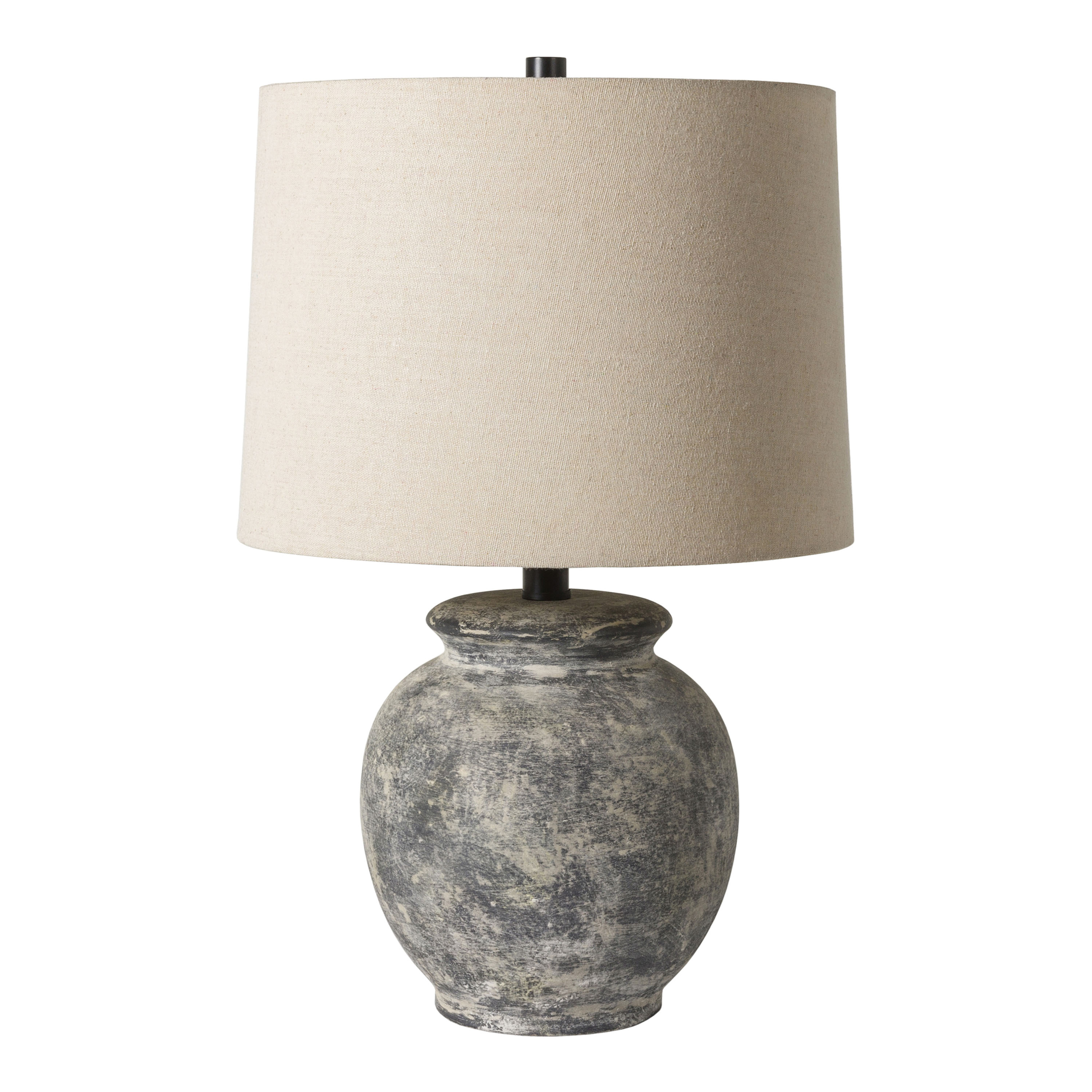 Grey ceramic table sales lamp