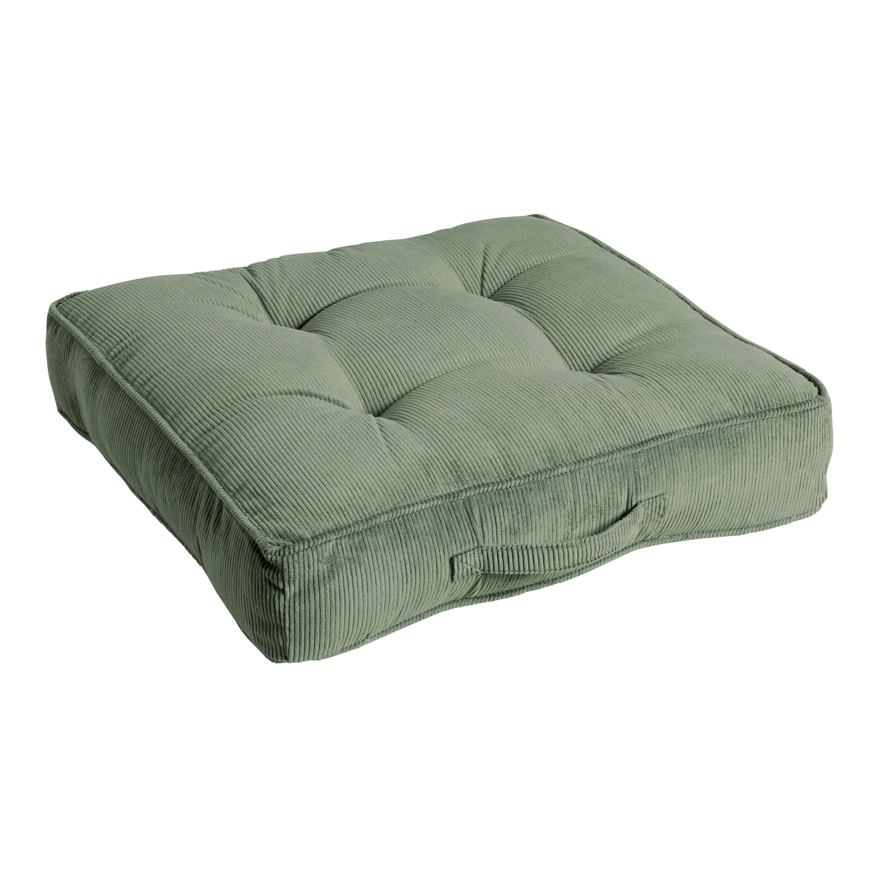 Floor Pillow, Square Tufted Seat Cushion Thicken Corduroy