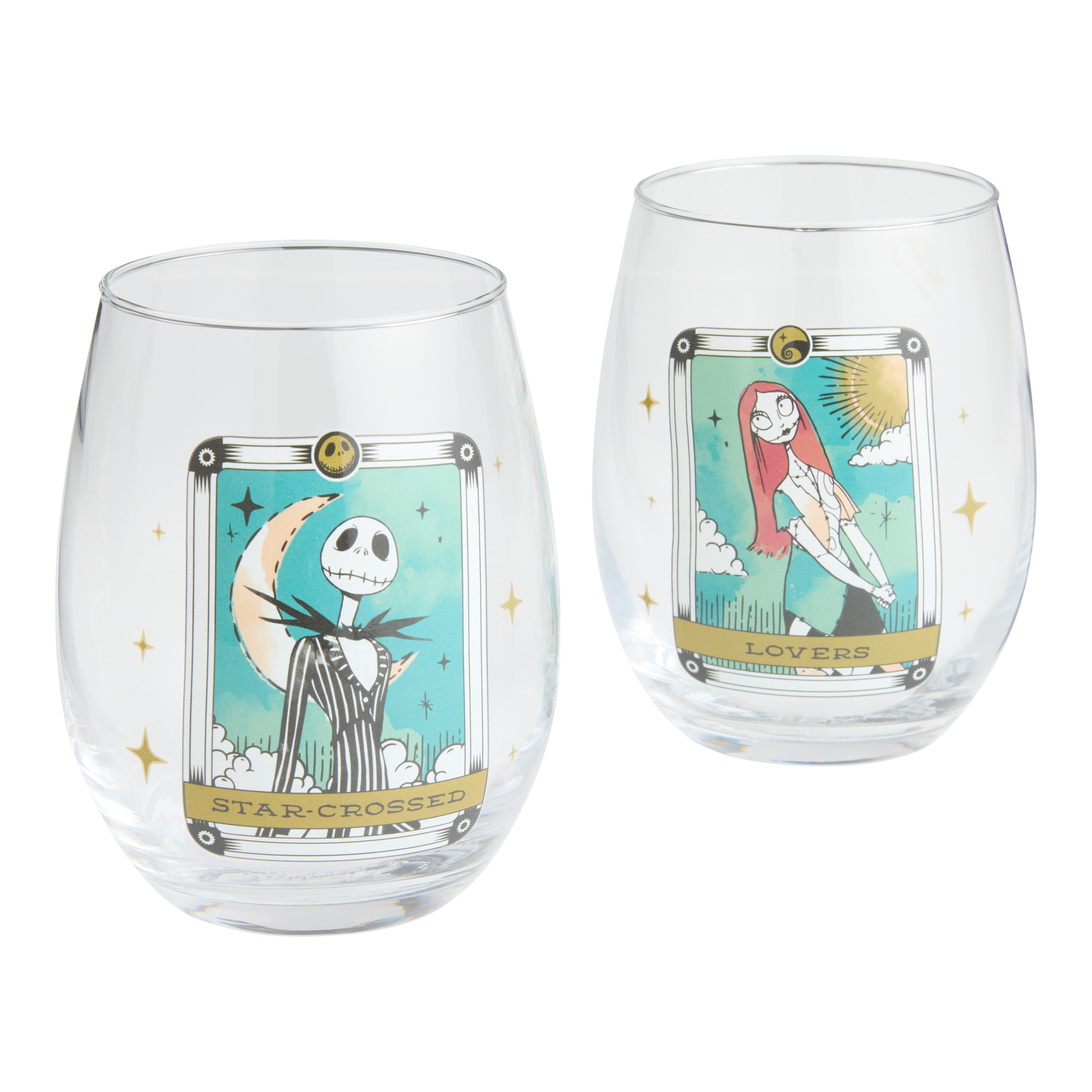 The Nightmare Before Christmas Stemless Wine Glass 2 Pack - World