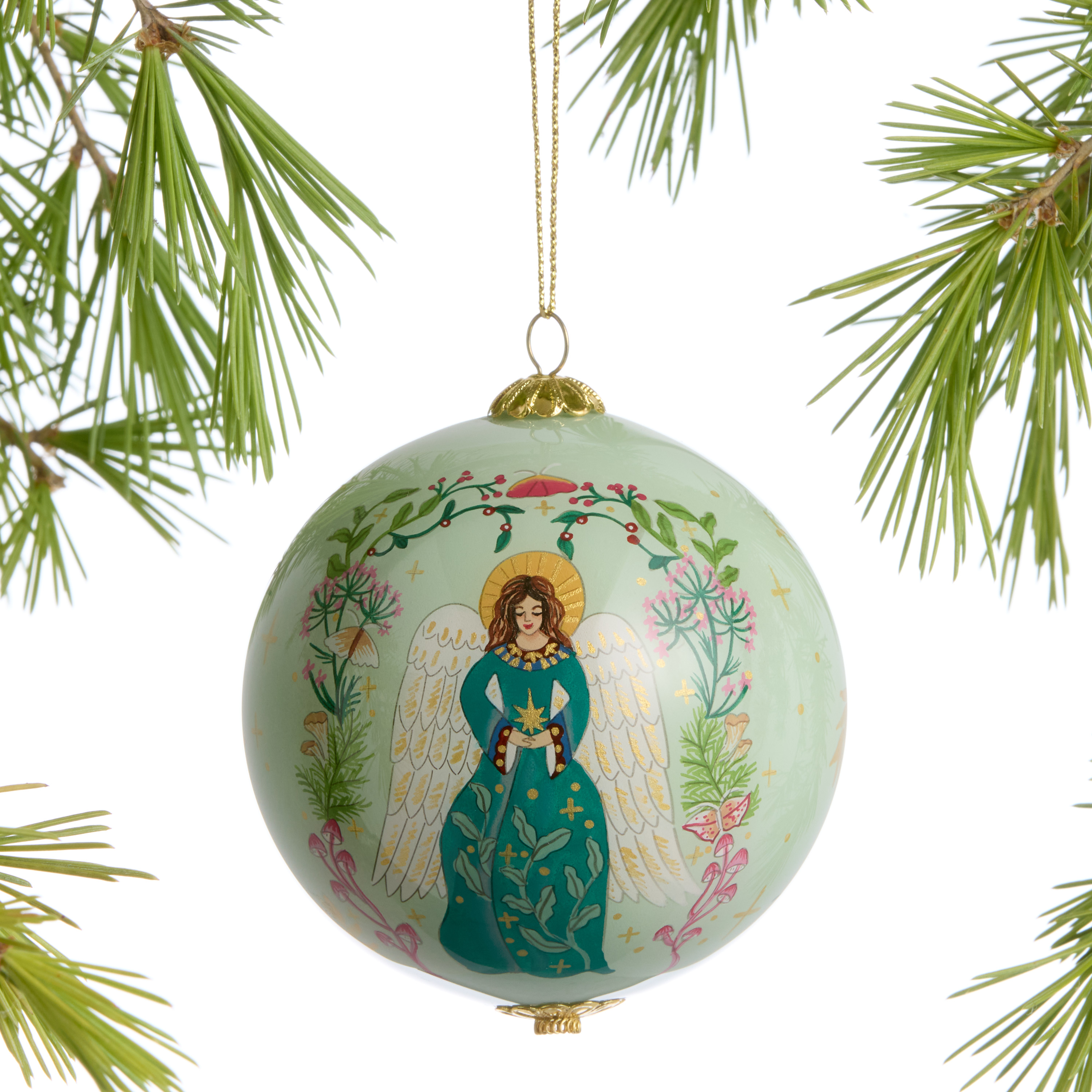 Li Bien Angel Classic 2024 Glass Ball Ornament - World Market