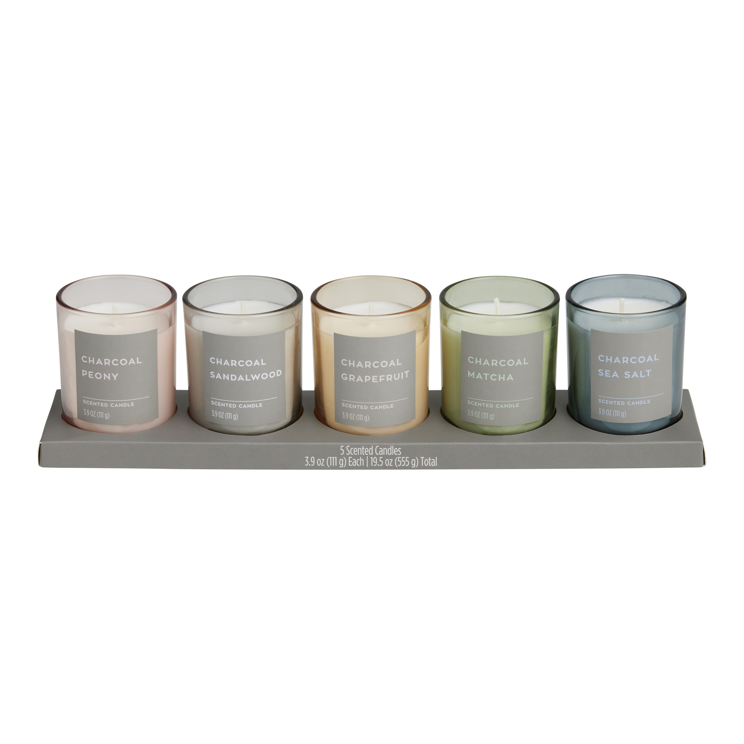 Charcoal Votive Scented Candle Sampler 5 Piece World Market