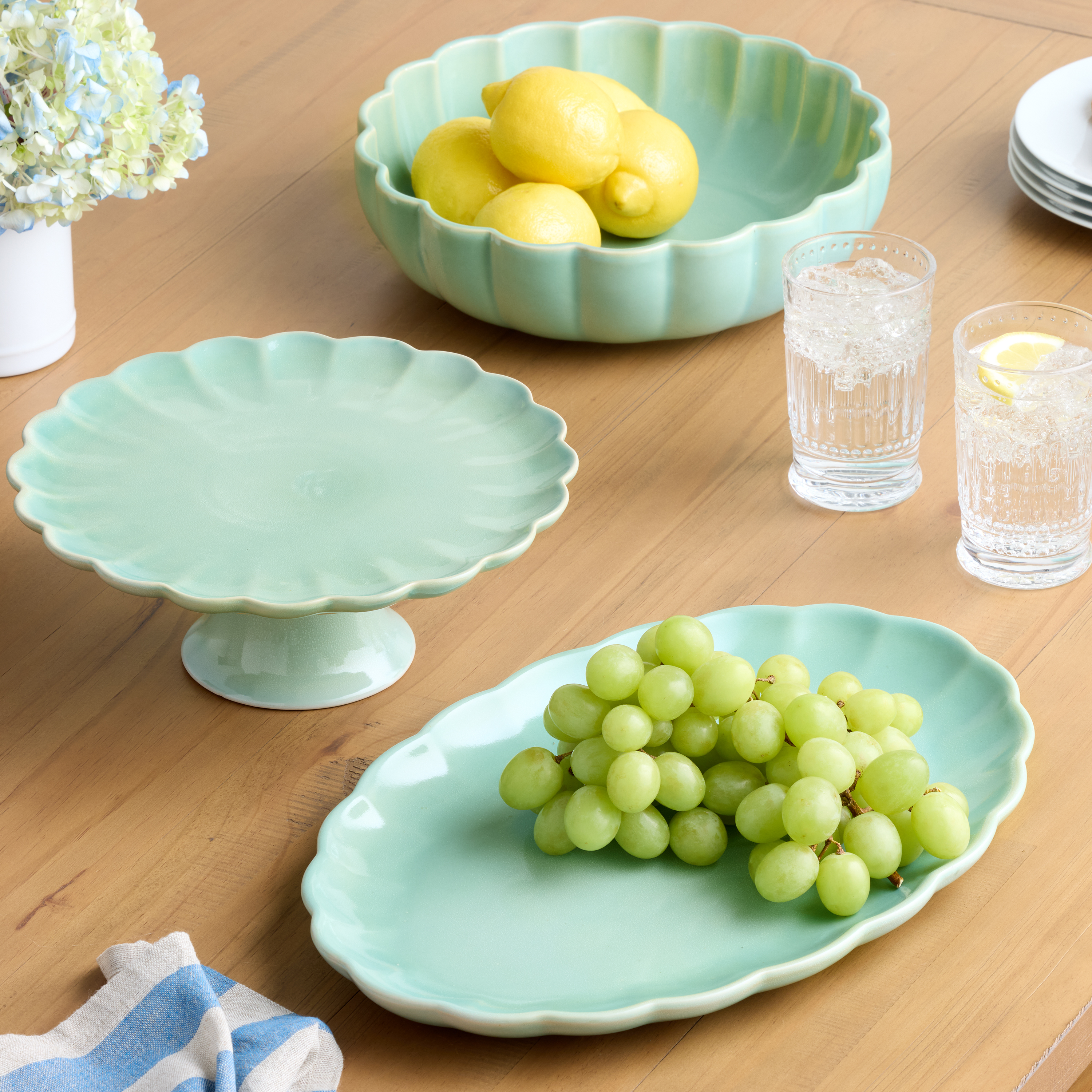 Scallop Rim Speckled Dinnerware Collection - World Market