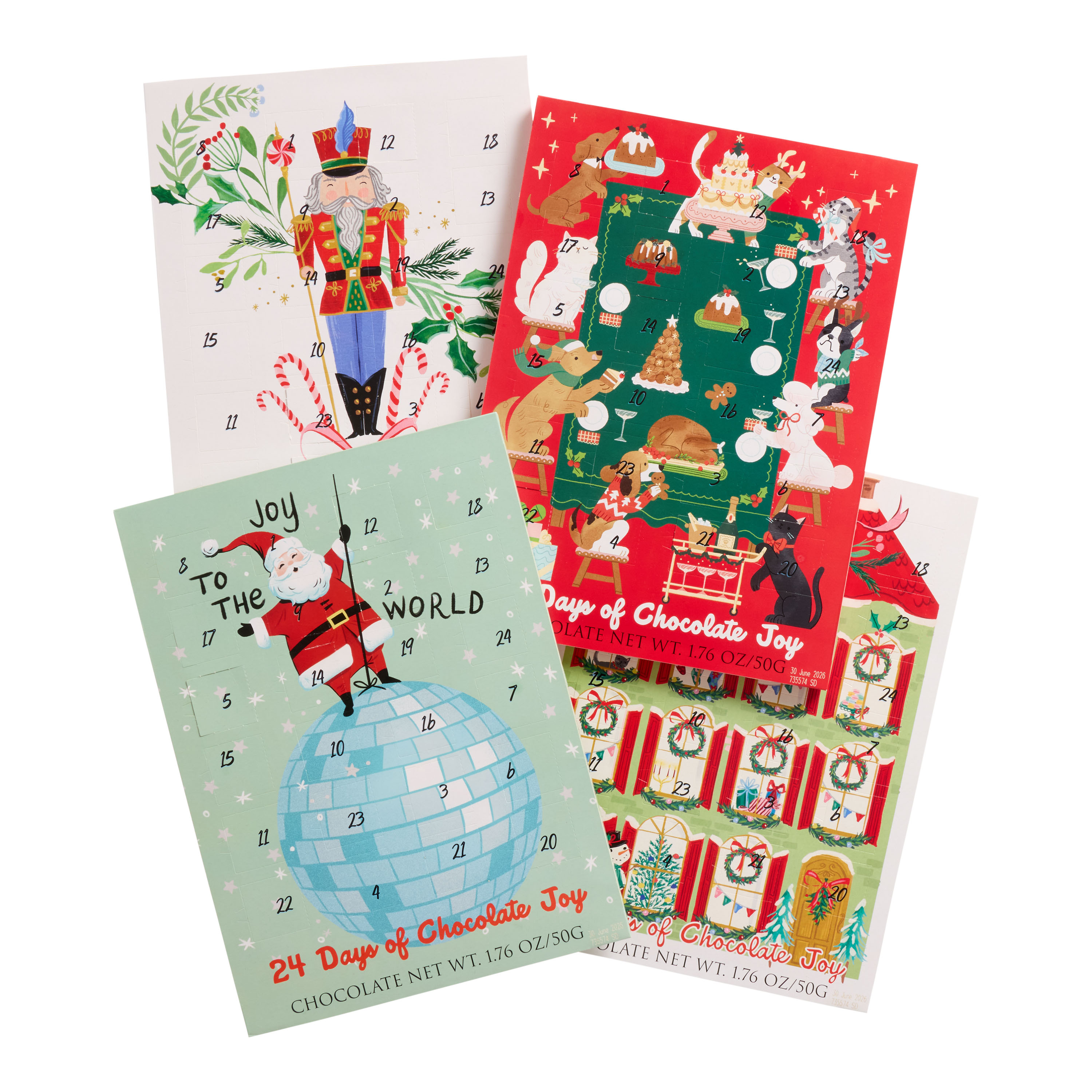 Wawi Chocolate Advent Calendar Set of 4 World Market