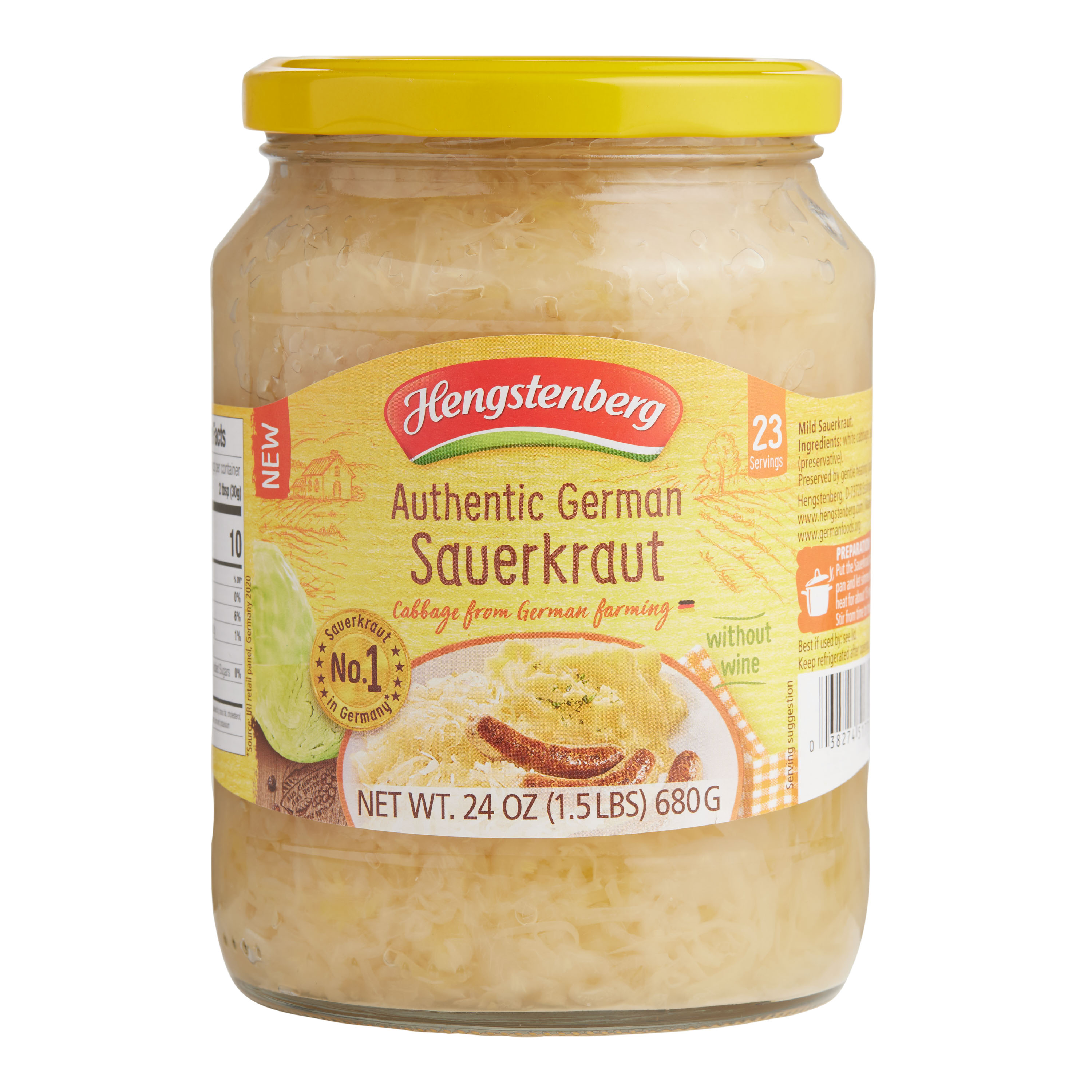 Hengstenberg Authentic German Sauerkraut without Wine World Market