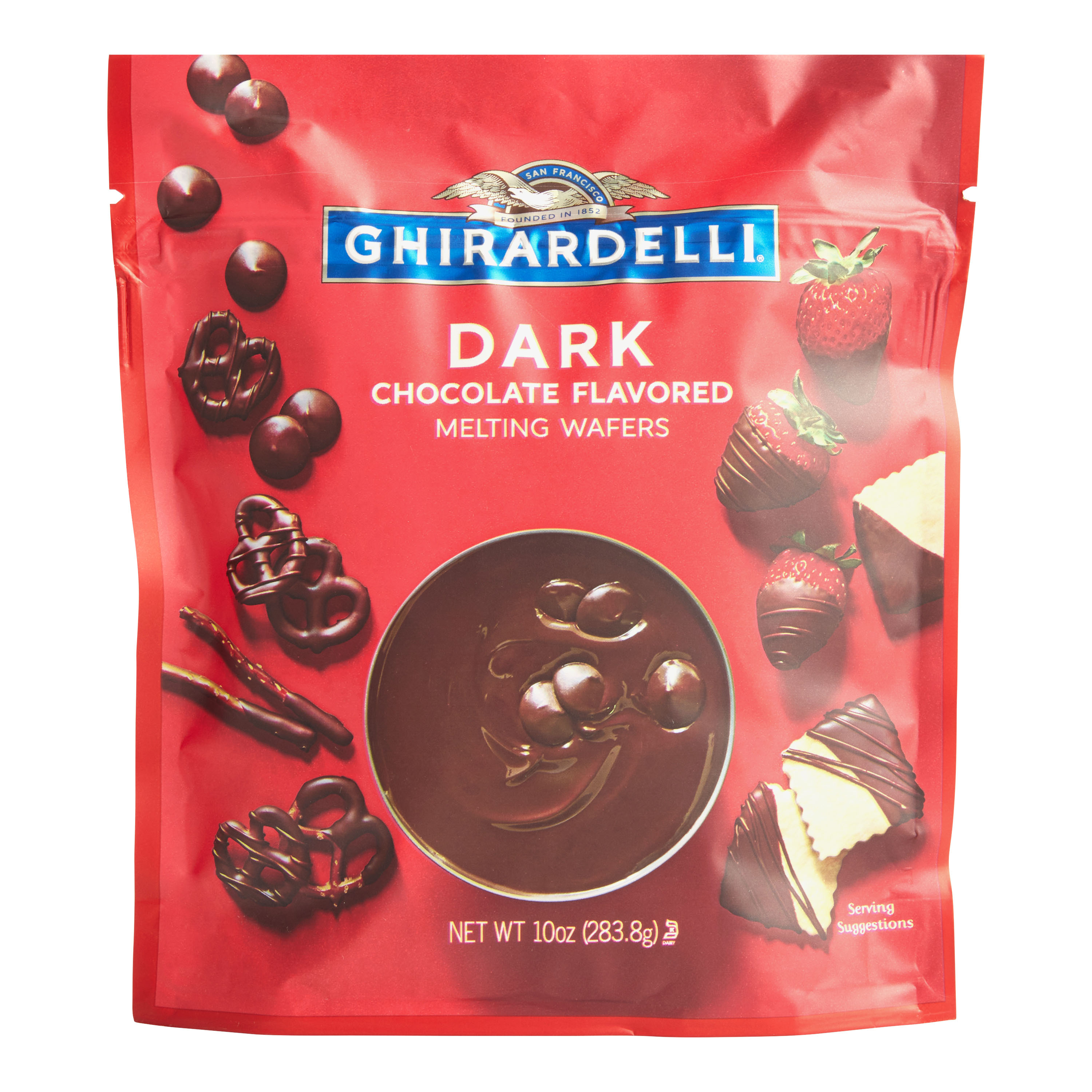 GHIRARDELLI Dark Chocolate Flavored Melting Wafers, 10 Oz Bag, Baking  Chips, Nuts & Bars