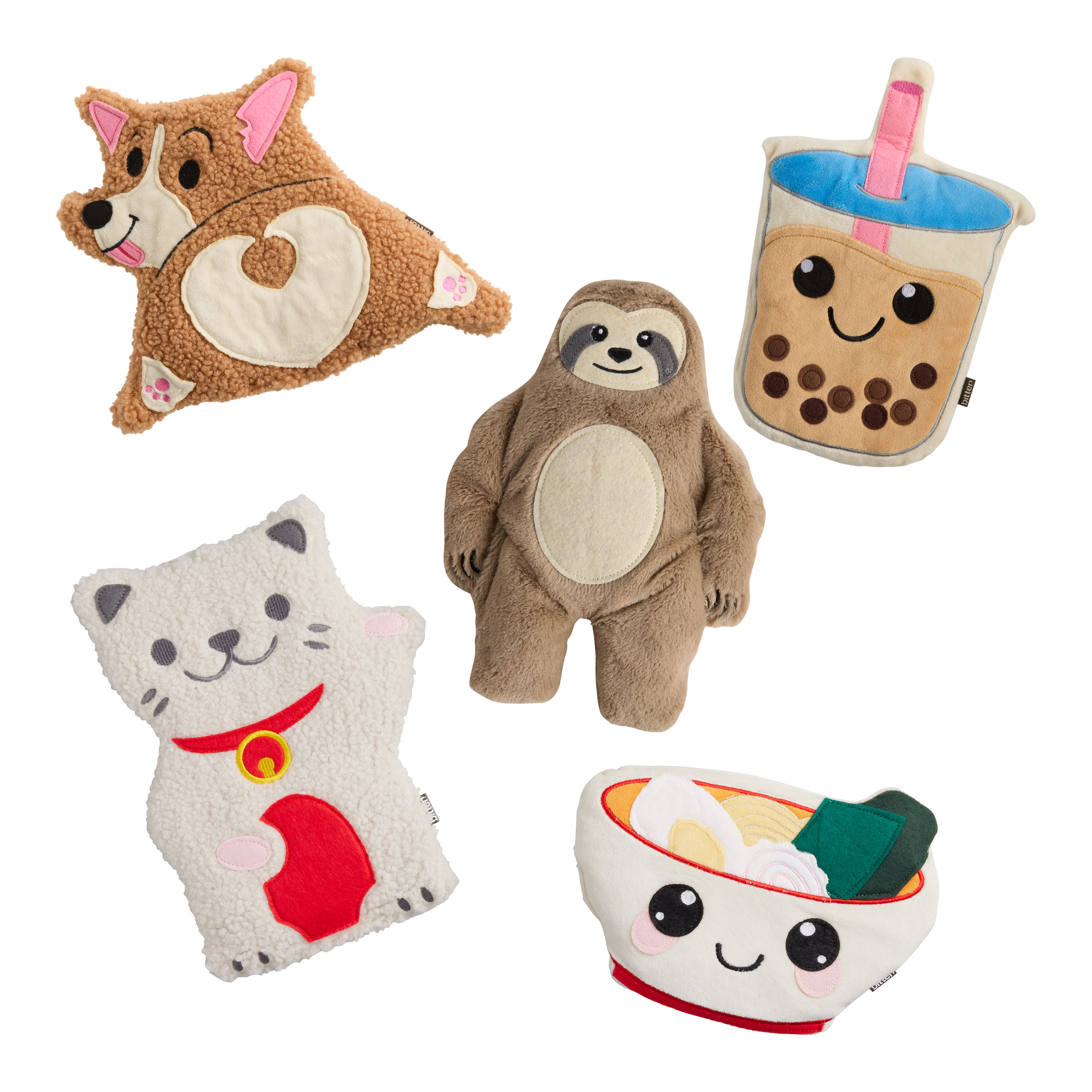 Brunch set pet toys dog toys breakfast shaped pet toy plush toy food h