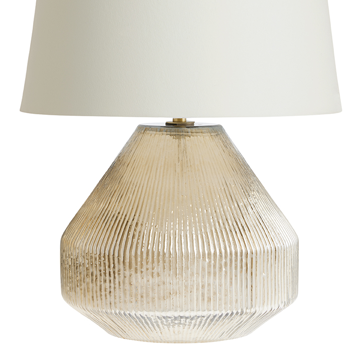 Mica Amber Glass Fluted Table Lamp Base - World Market