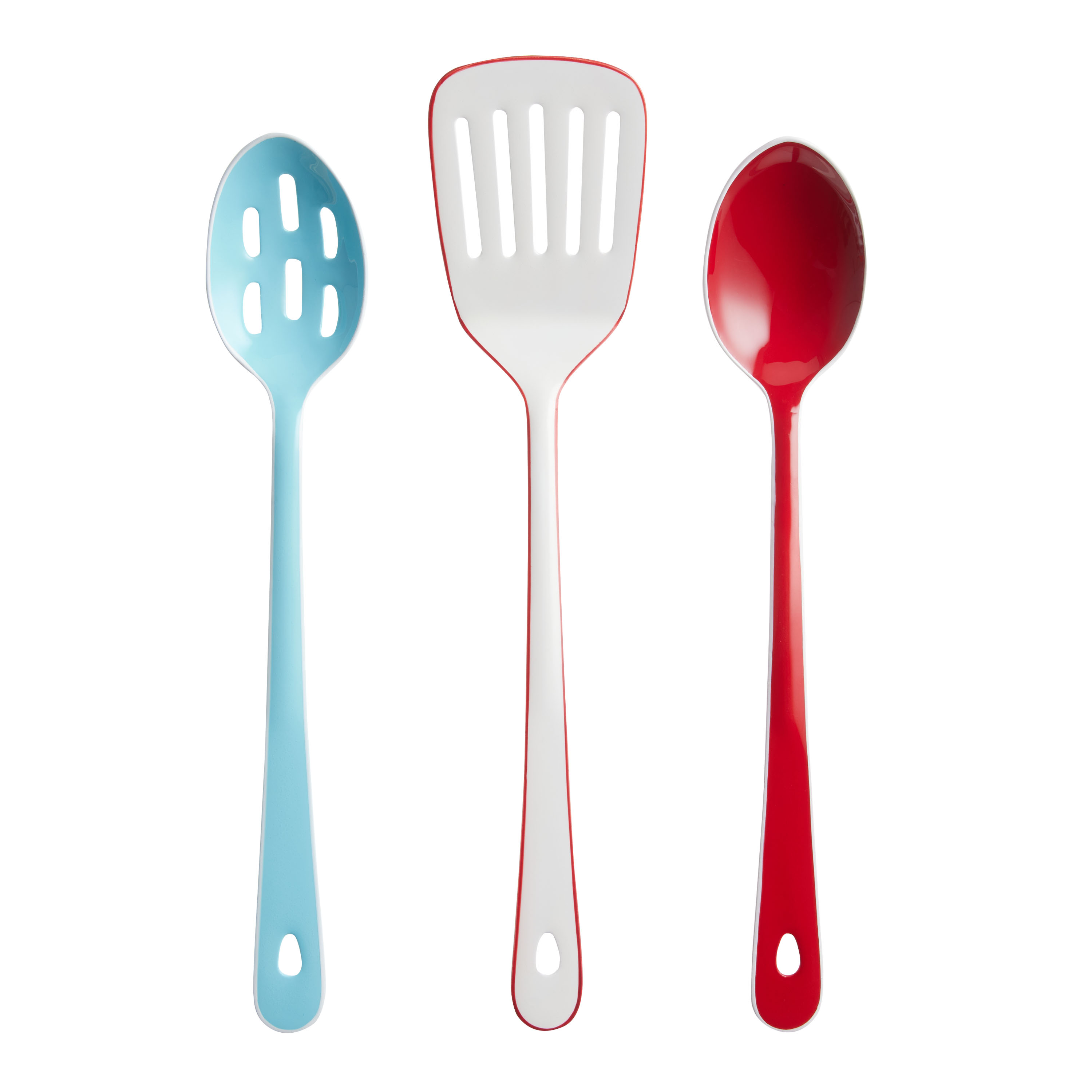 Enameled Stainless Steel Utensils Set of 3 - World Market