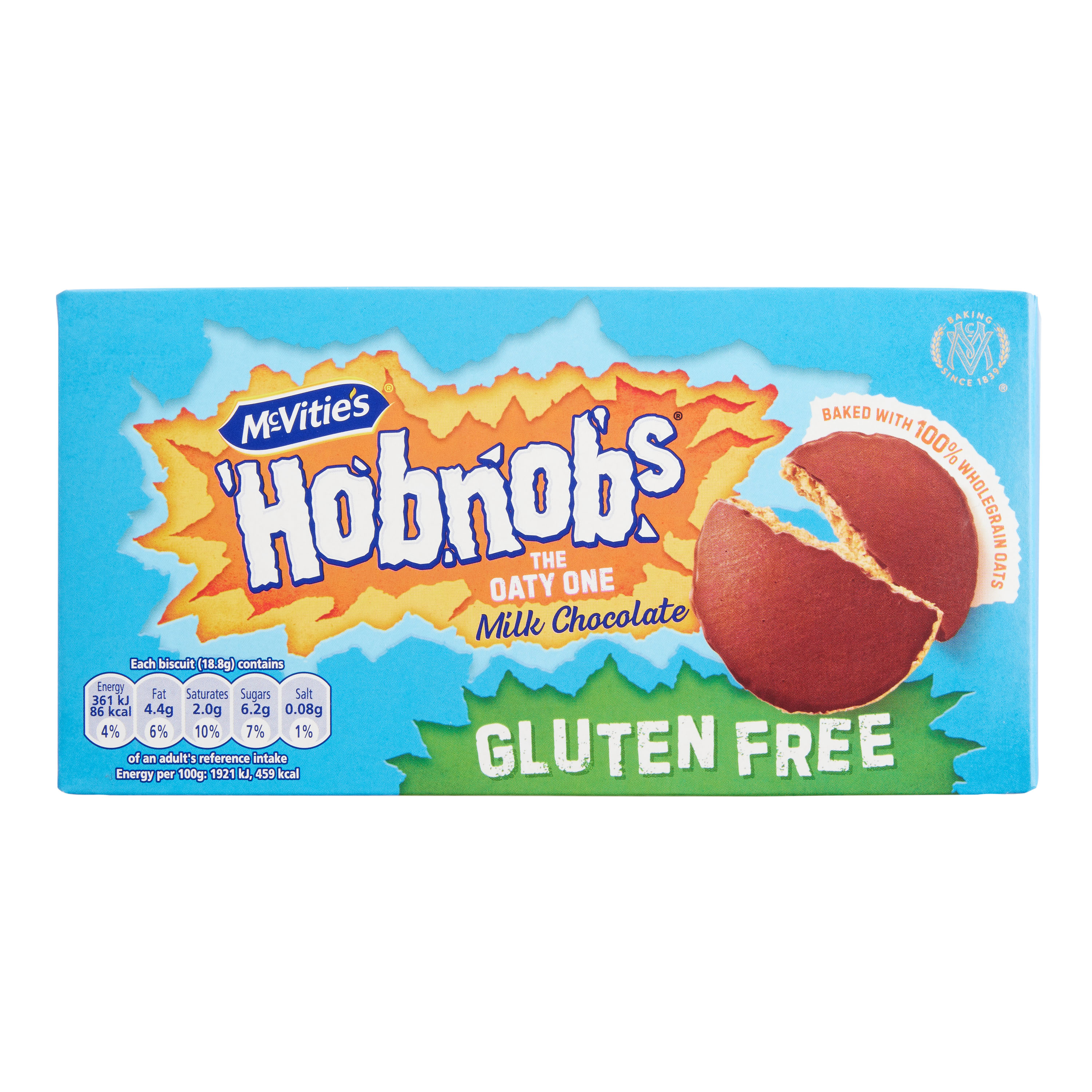 McVitie's Gluten Free Milk Chocolate HobNobs Biscuits World Market