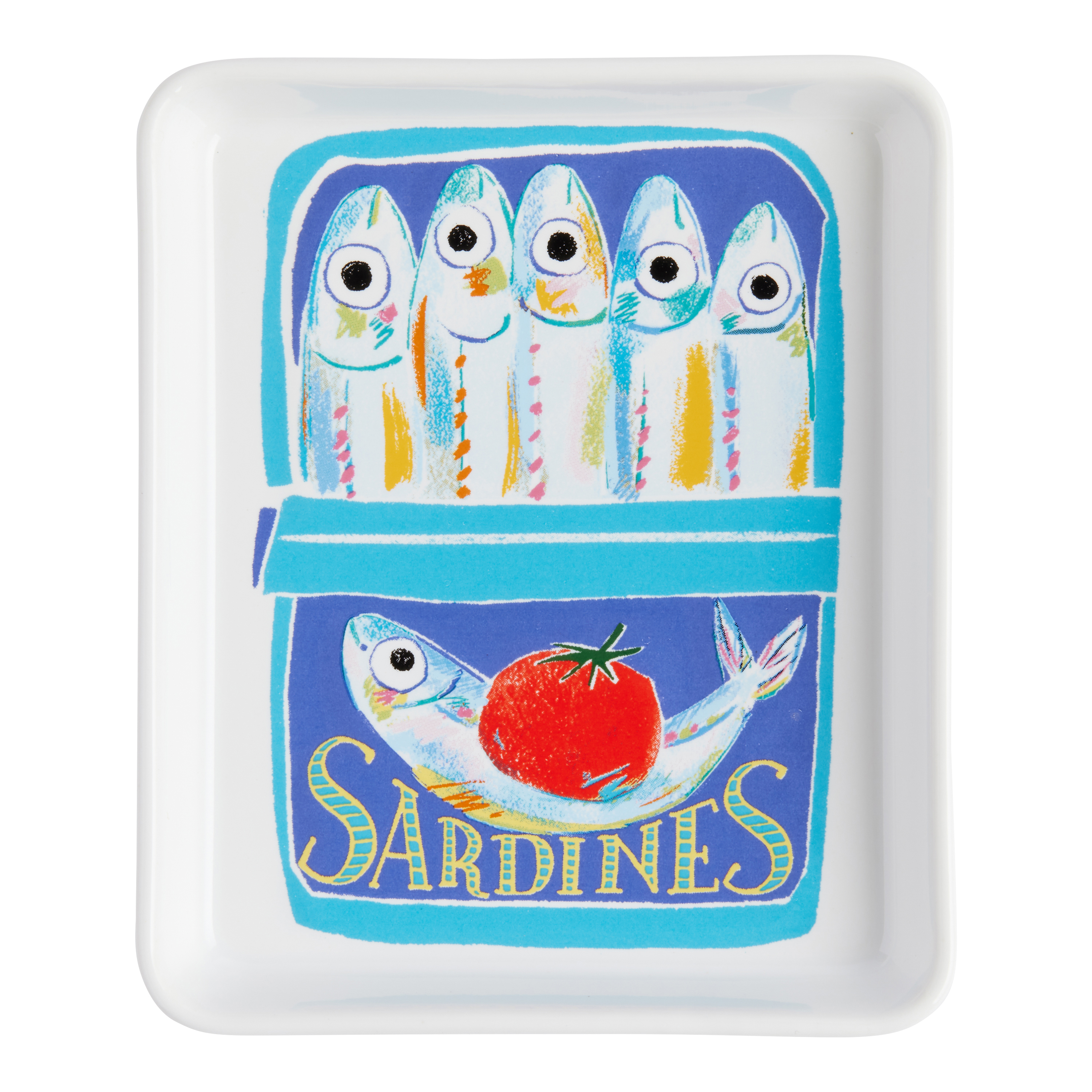 Rectangular Tinned Sardine Appetizer Plate World Market