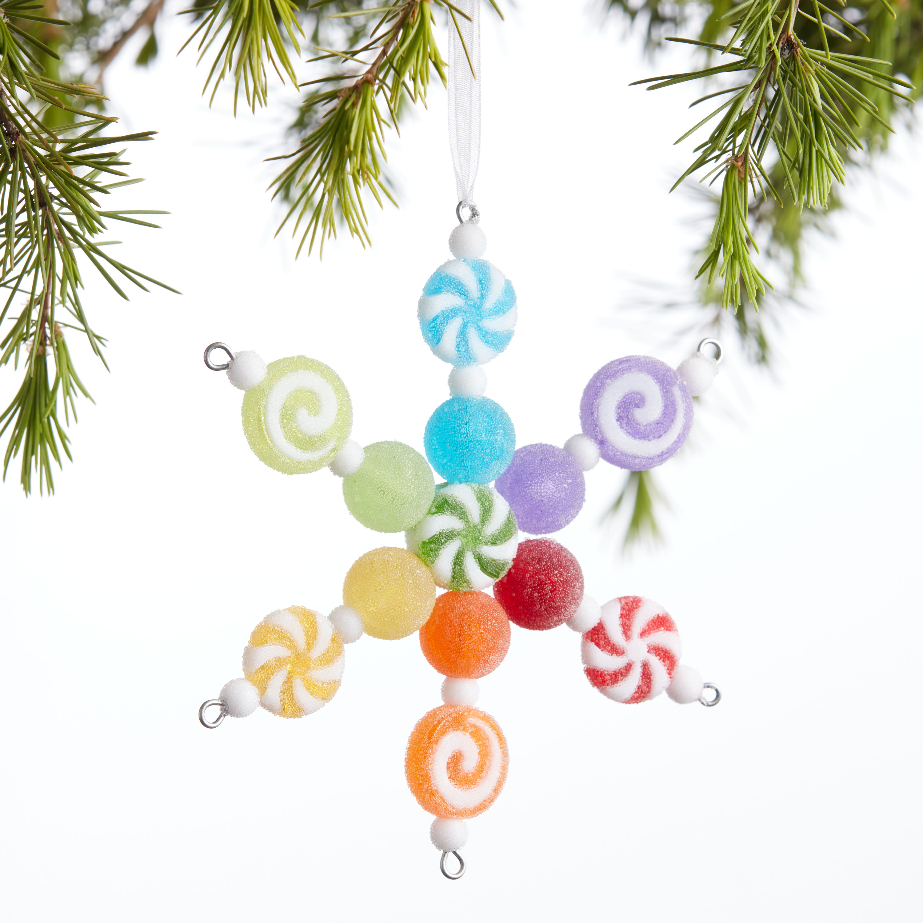 Platinum Snowflake Small Ornament (assorted - picked at random) RL9820 –  Happy Holidays Market