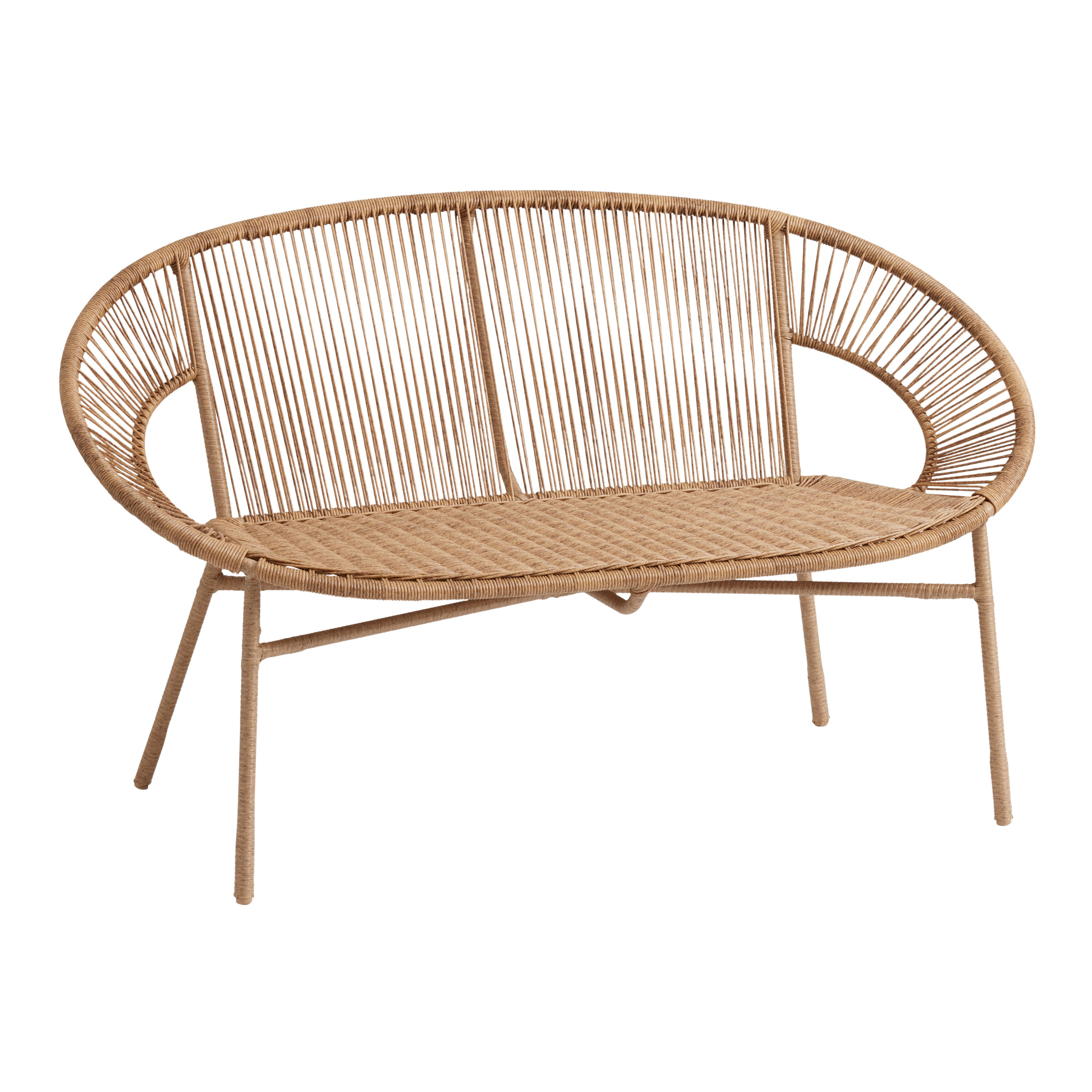 Round all weather sales wicker camden outdoor chair