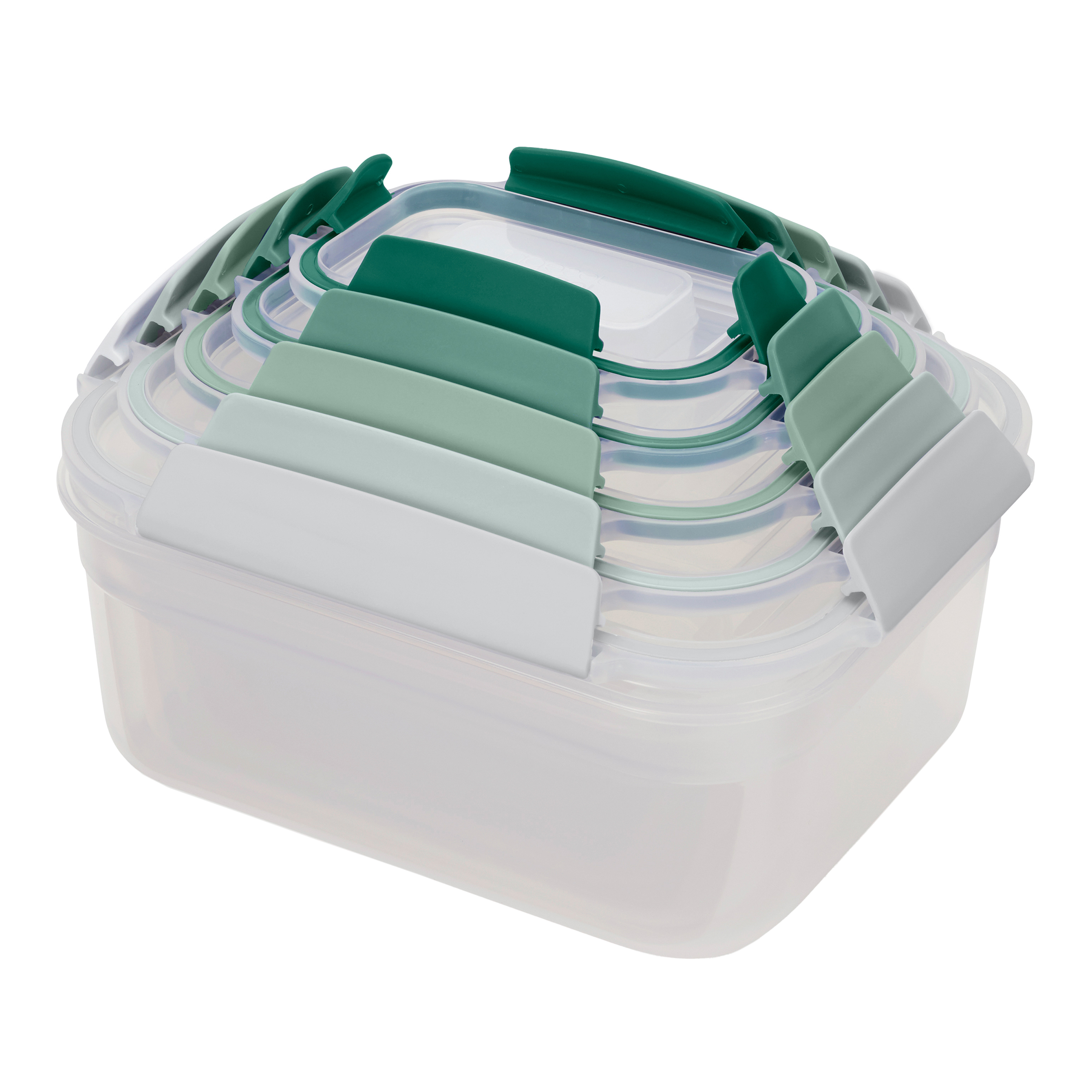 8 Cups/ 63 Oz 4 Piece (2 containers + 2 Lids) Large Glass Storage/ Baking  Containers with Locking Lids . Ideal for Storing food, vegetables or  fruits.
