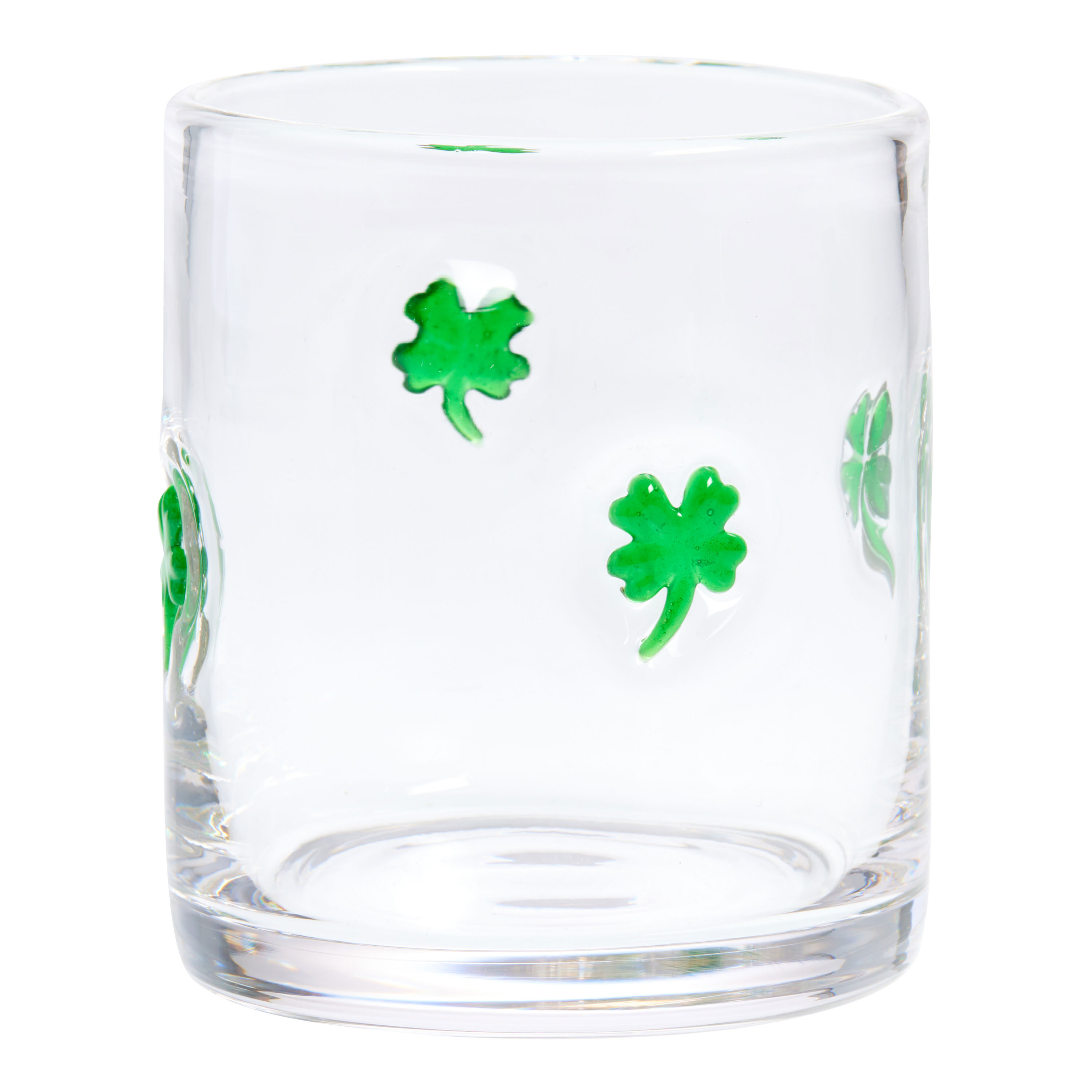 Rocks Glass - 4 Leaf Clover - Double Old Fashioned