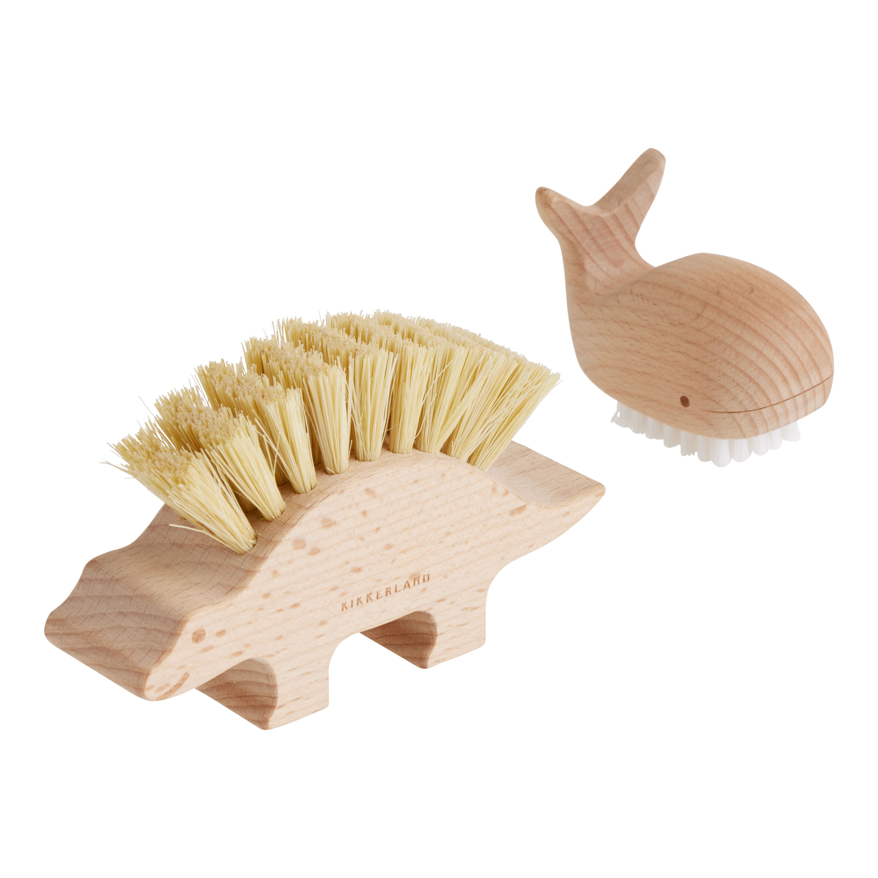 Kikkerland Natural Wood Animal Nail Brush World Market