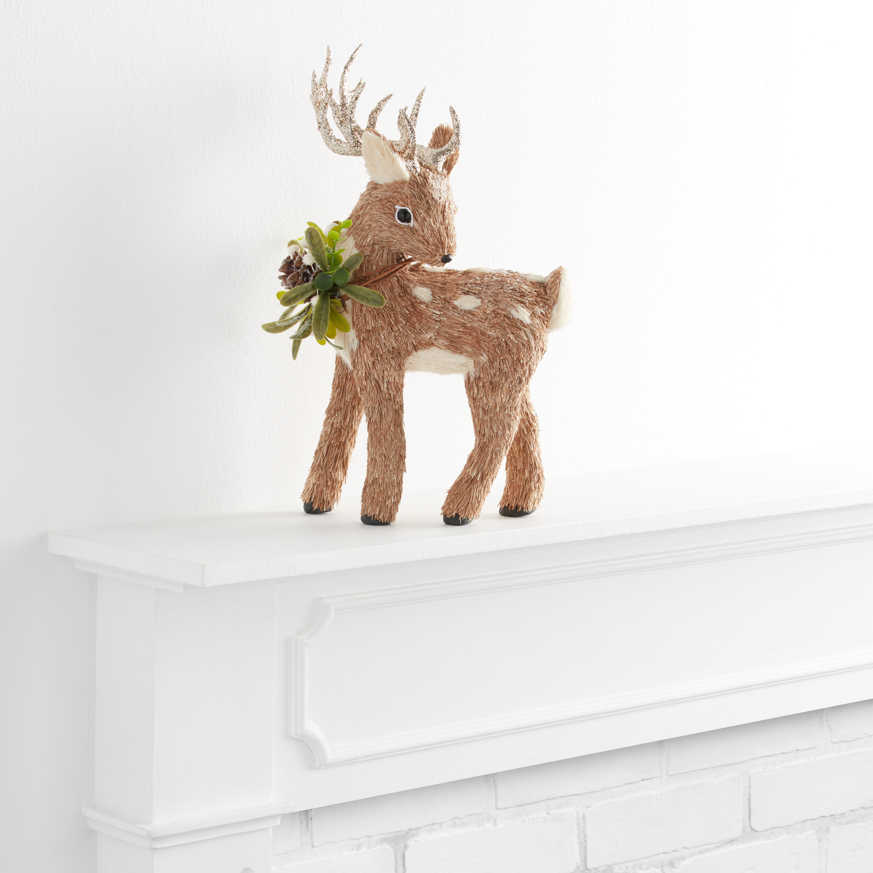 Brown Sisal Standing Reindeer Decor World Market
